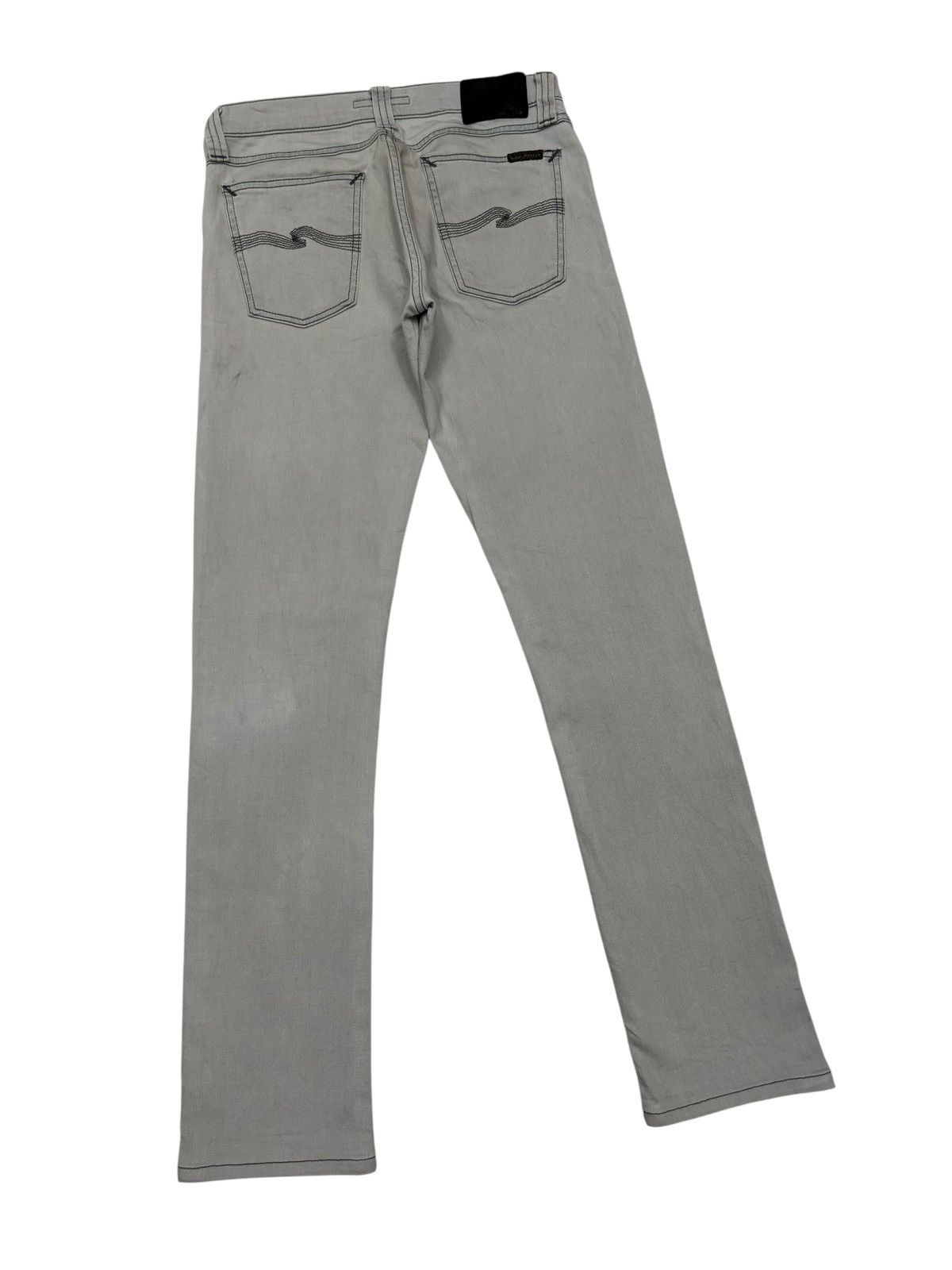 Nudie Jeans Nudie Jeans Tight Long John Cool Grey Denim Jeans Size 29" - 4 Thumbnail