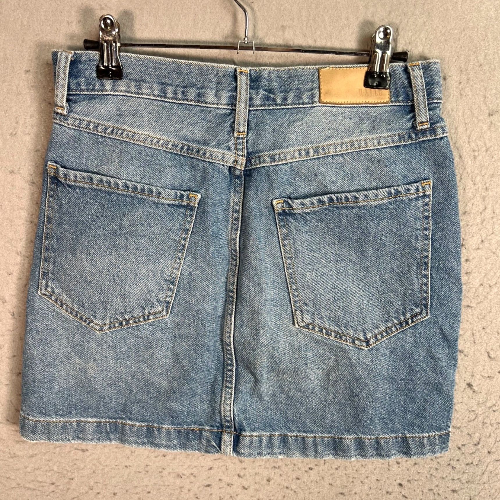 Rails Rails Denim Button-Front Mini Skirt Womens Size 25 Blue Cotton Casual Size 42" / US 20 - 2 Thumbnail