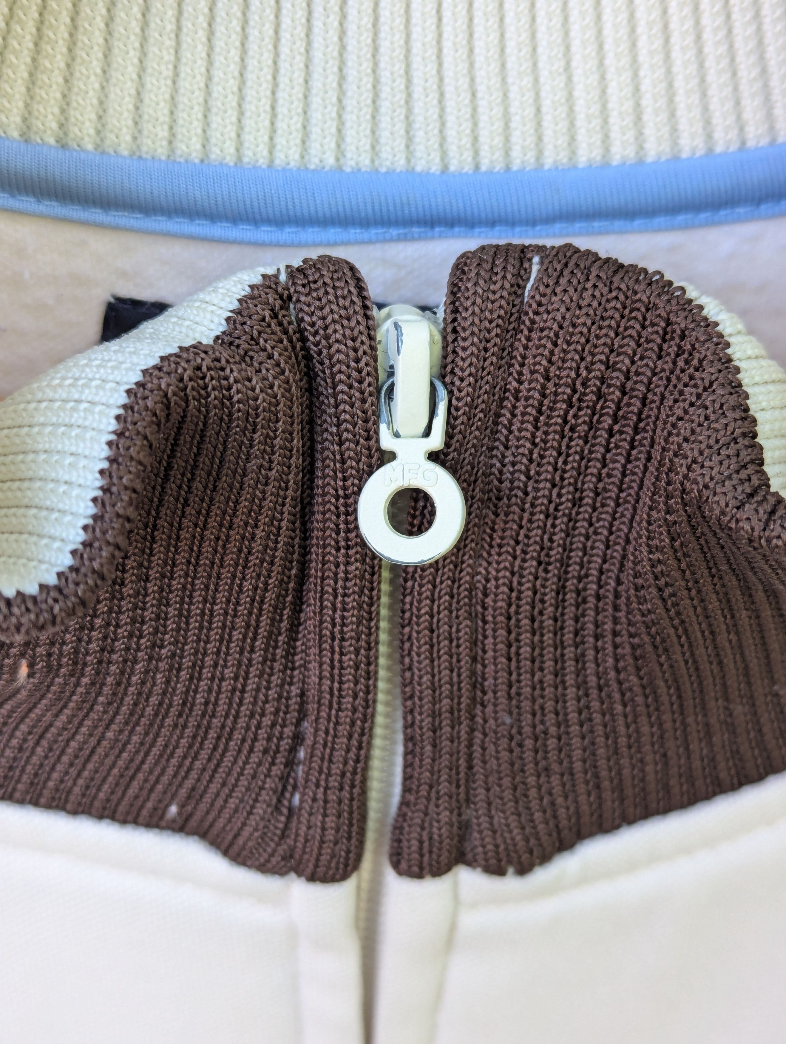 Marithe + Francois Girbaud Marithe Francois Girbaud Jacket Cream Brown Full Zip Size US XXL / EU 58 / 5 - 6 Thumbnail