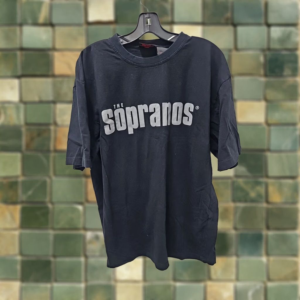 Vintage Vtg The Sopranos L/xl Black T Shirt HBO TV Show Promo Tony T-Shirt 2000-2004 Size US L / EU 52-54 / 3 - 1 Thumbnail