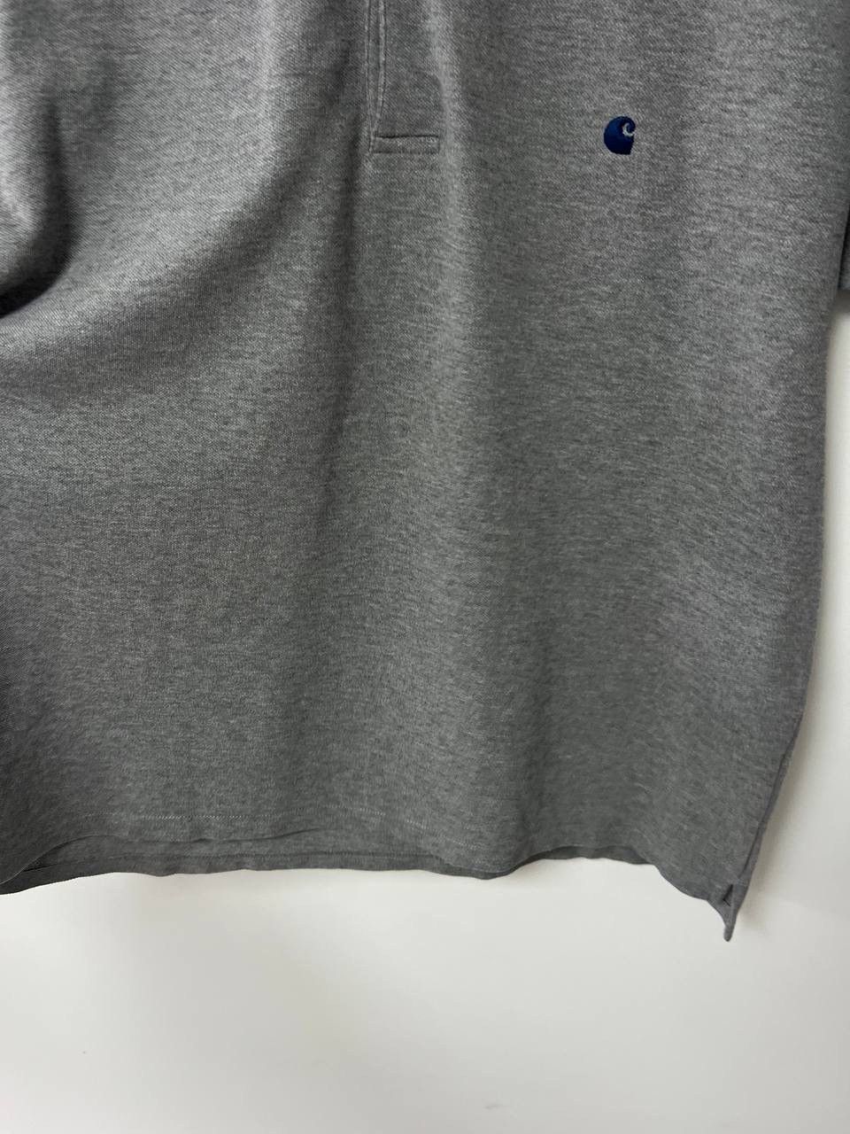 Carhartt Carhartt WIP Slim Fit Polo T Shirt Y2K Streetwear Gray XL Size US XL / EU 56 / 4 - 11 Thumbnail