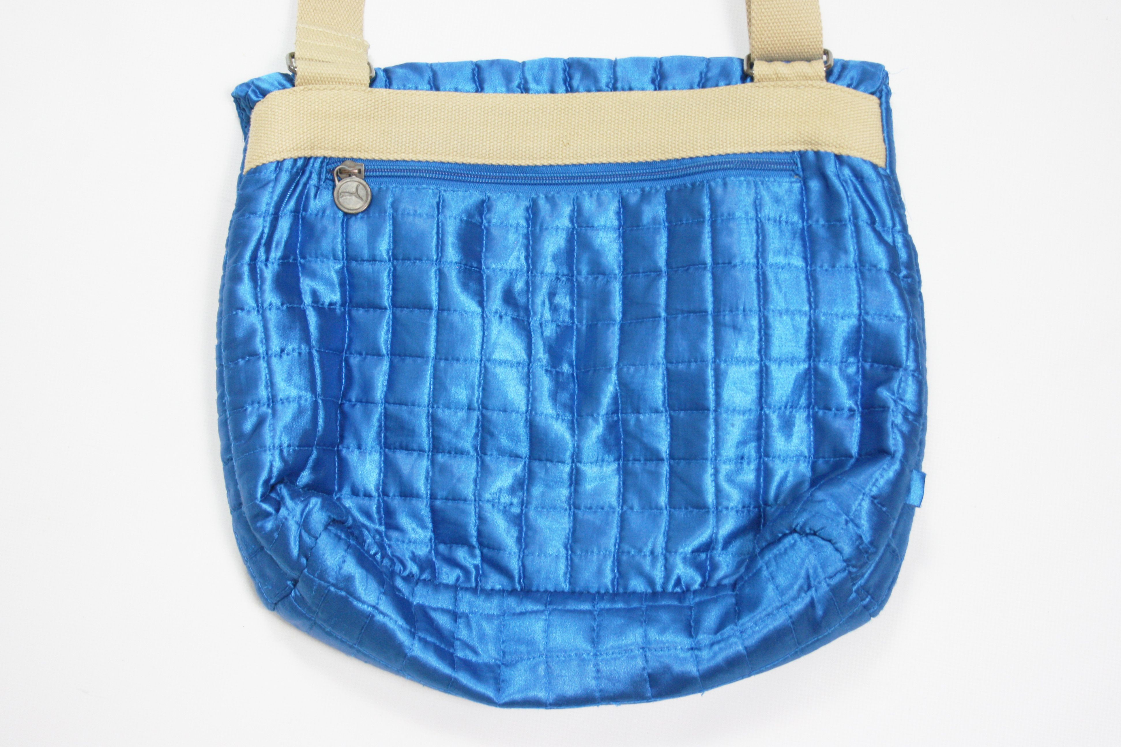 Puma 00S Logo Y2K Quilted Messenger Bag Vintage Size ONE SIZE - 3 Thumbnail
