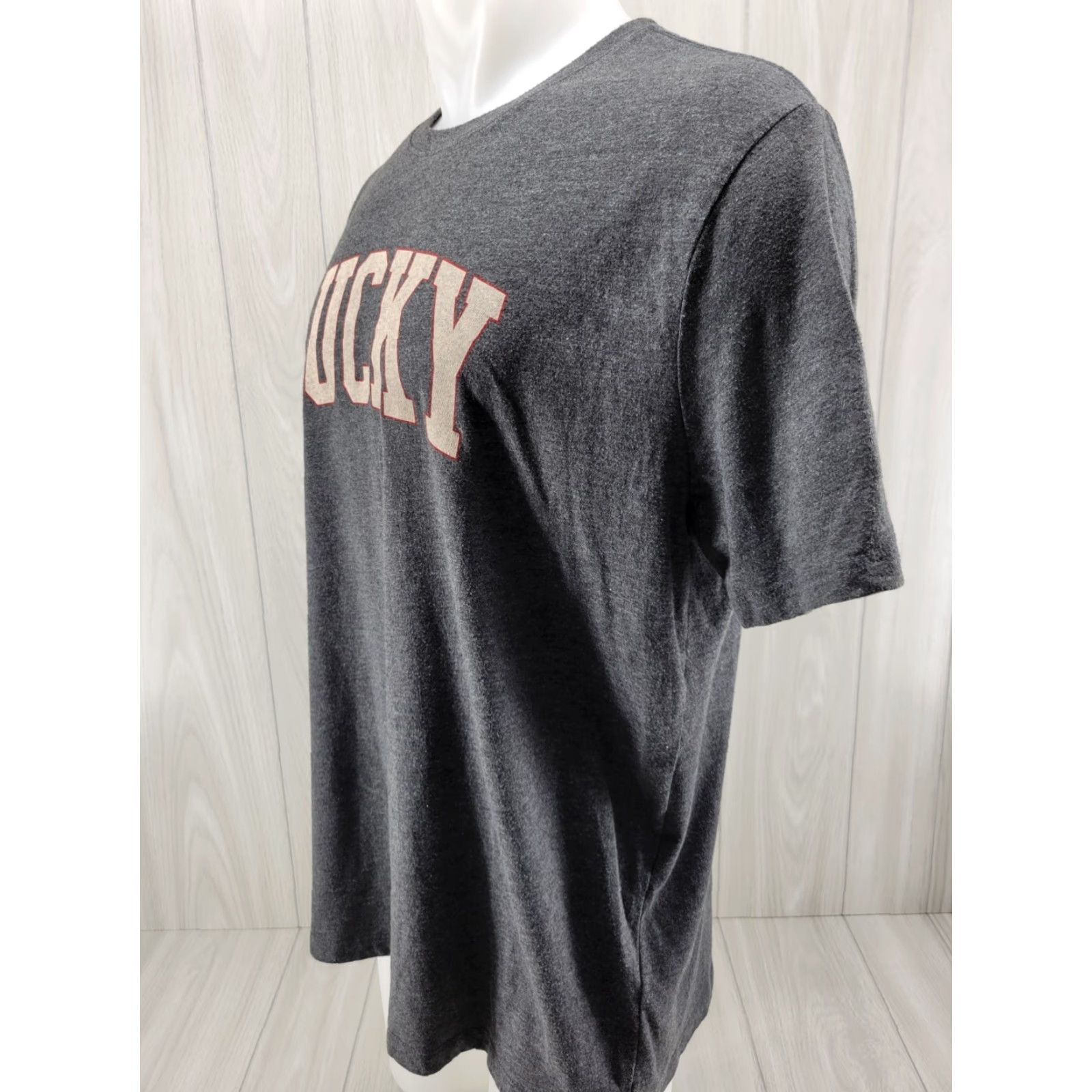 Lucky Brand VINTAGE Lucky Brand Mens T-Shirt Gray Short Sleeve Crew Neck XL Size US 36 / EU 52 - 3 Thumbnail