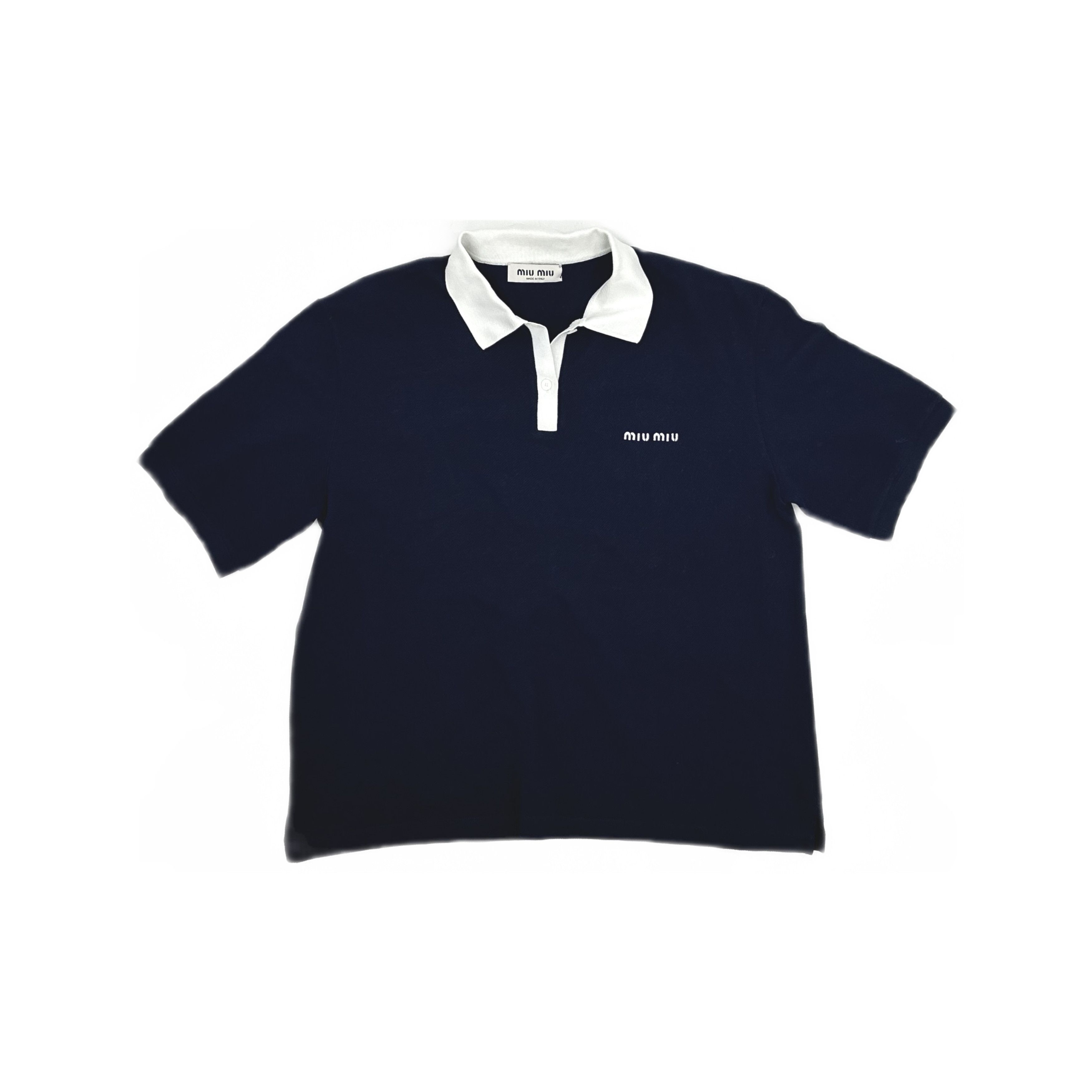 Miu Miu Miu Miu Logo Embroidery Polo Size L Size L / US 10 / IT 46 - 1 Thumbnail