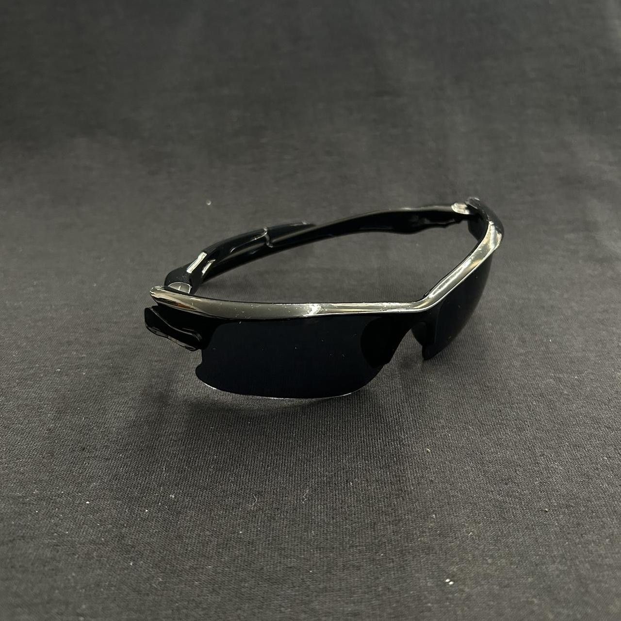Japanese Brand × Vintage Y2K 2000s Style Cycling Skater Hip Hop Black Tint Sunglasses Size ONE SIZE - 5 Thumbnail