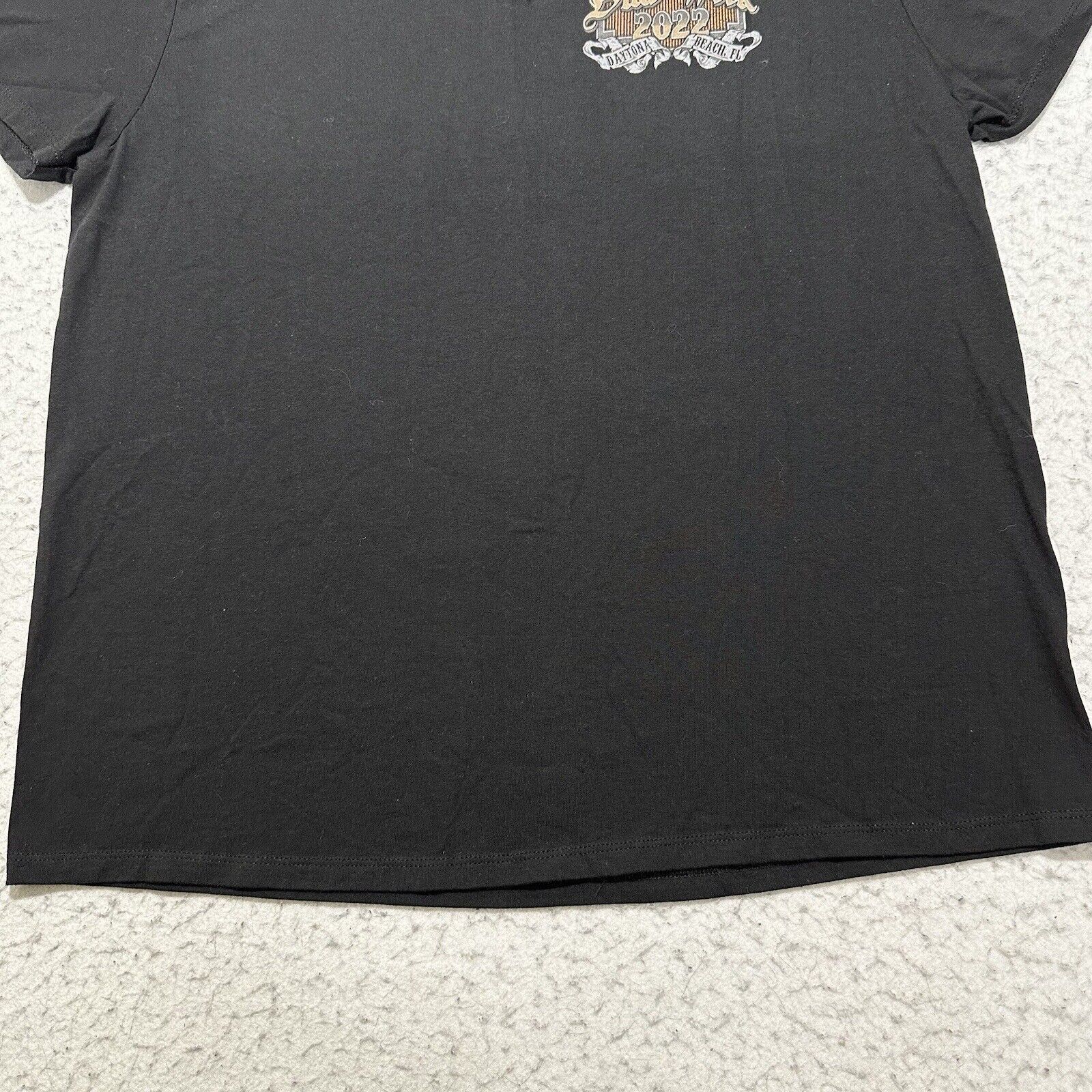 Hanes Daytona Beach 81st Bike Week 2022 XL Black Graphic T Shirt Size US XL / EU 56 / 4 - 10 Thumbnail