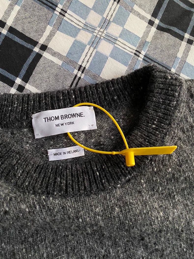 Thom Browne Thom browne Classic four-bar round-neck pullover sweater 25 Size US M / EU 48-50 / 2 - 4 Thumbnail