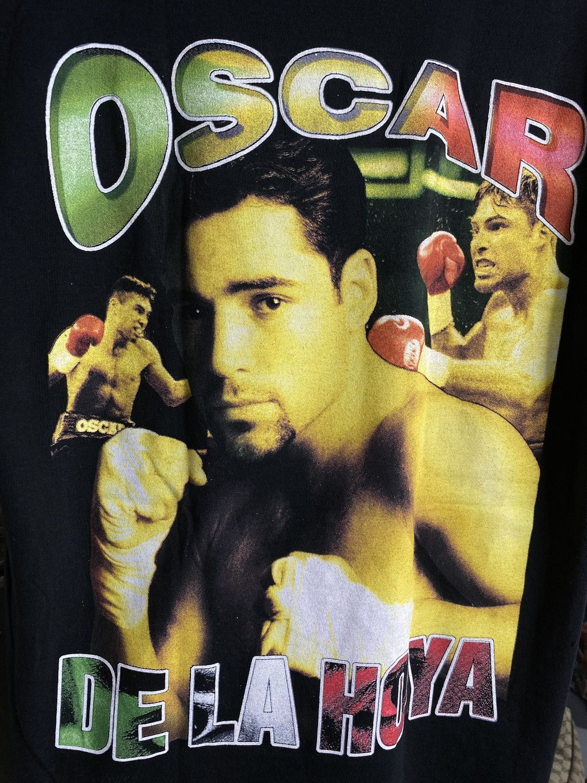 Vintage Vintage 90’s Oscar De La Hoya Boxing T-Shirt Size Large Size US L / EU 52-54 / 3 - 3 Thumbnail