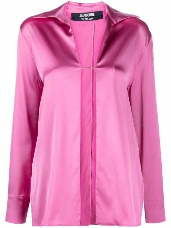 Jacquemus JACQUEMUS Women Shirts 213SH103 1000PINK Pink Size M / US 6-8 / IT 42-44 - 1 Thumbnail