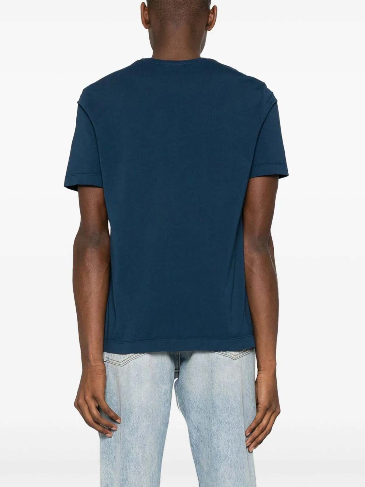 Drumohr DRUMOHR blue logo print cotton t-shirt Size Medium Size US M / EU 48-50 / 2 - 3 Thumbnail
