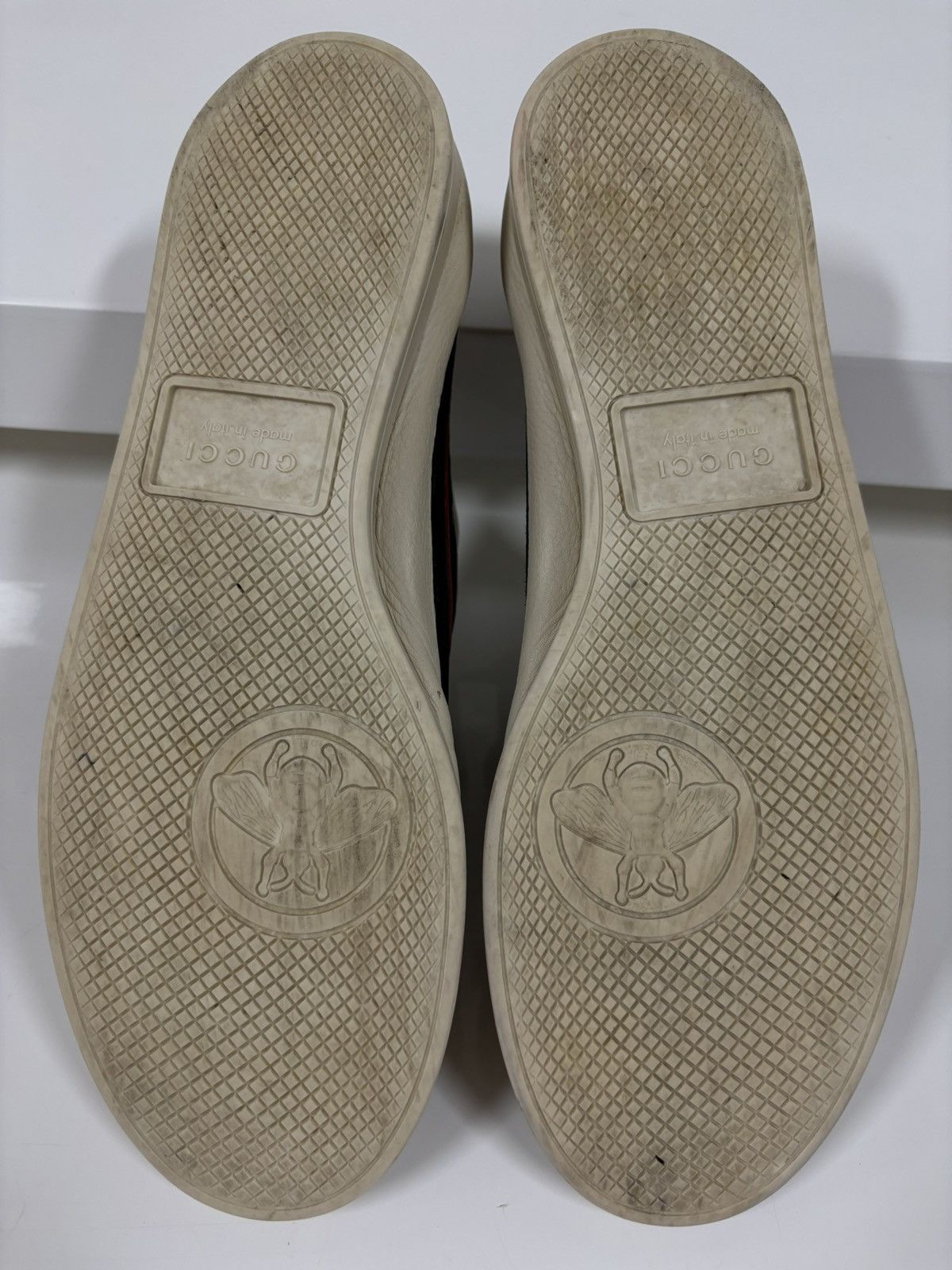 Designer × Gucci × Paolo Gucci FALACER Web Hebron Leather Stripe Low-Top Sneakers Trainers Size US 7.5 / EU 40-41 - 7 Thumbnail