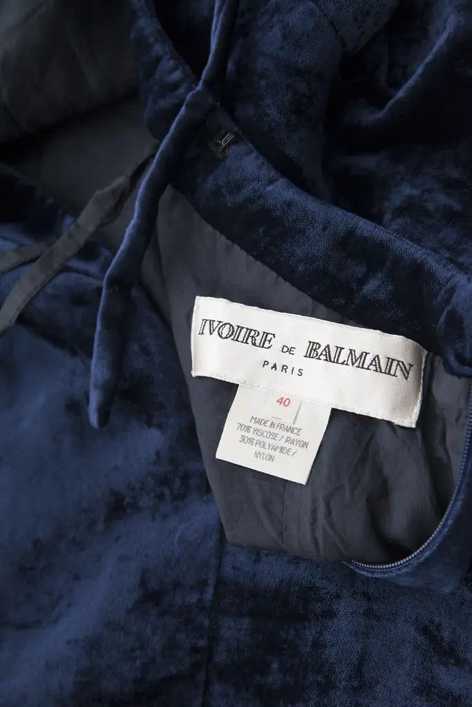 Balmain 1970's velvet dress Size M / US 6-8 / IT 42-44 - 7 Thumbnail