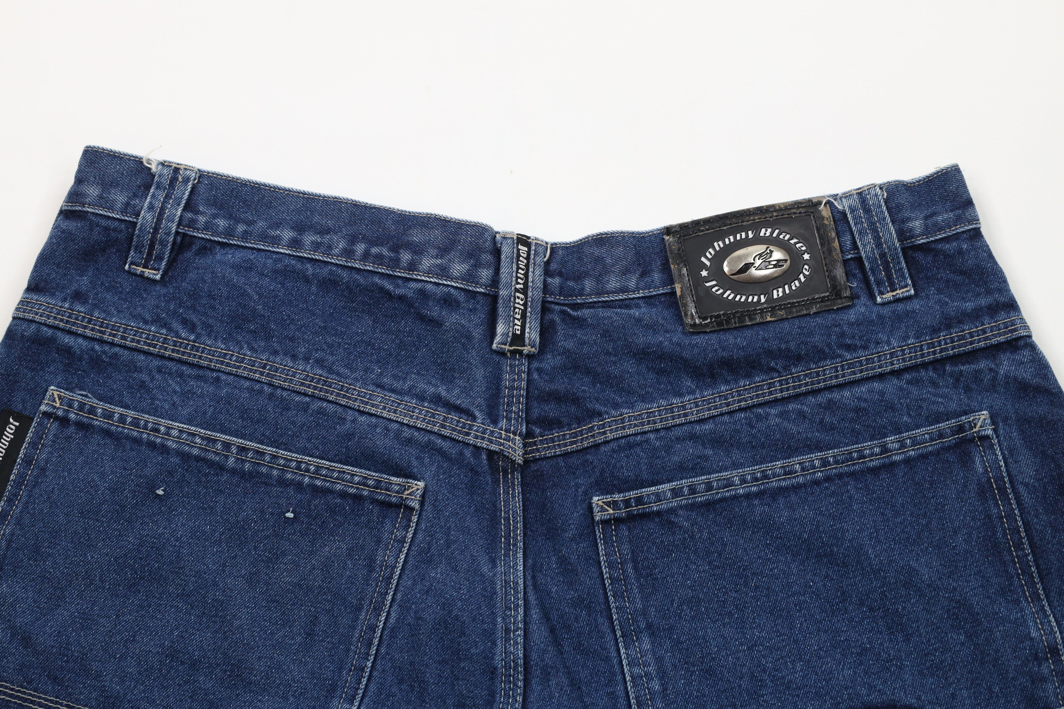 Vintage Vintage Johnny Blaze Man Wutang Loose Baggy Fit Denim Shorts Size US 38 / EU 54 - 9 Thumbnail