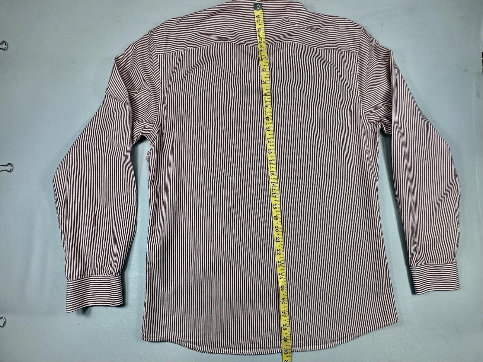 Frank & Oak Frank & Oak Men's Large Red Striped Button Down Shirt Size US L / EU 52-54 / 3 - 3 Thumbnail