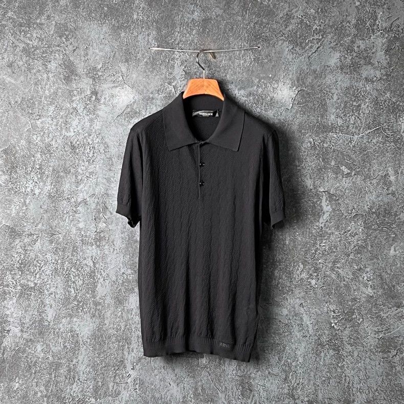 Other Versace Dark pattern short-sleeved polo shirt Size US S / EU 44-46 / 1 - 1 Thumbnail