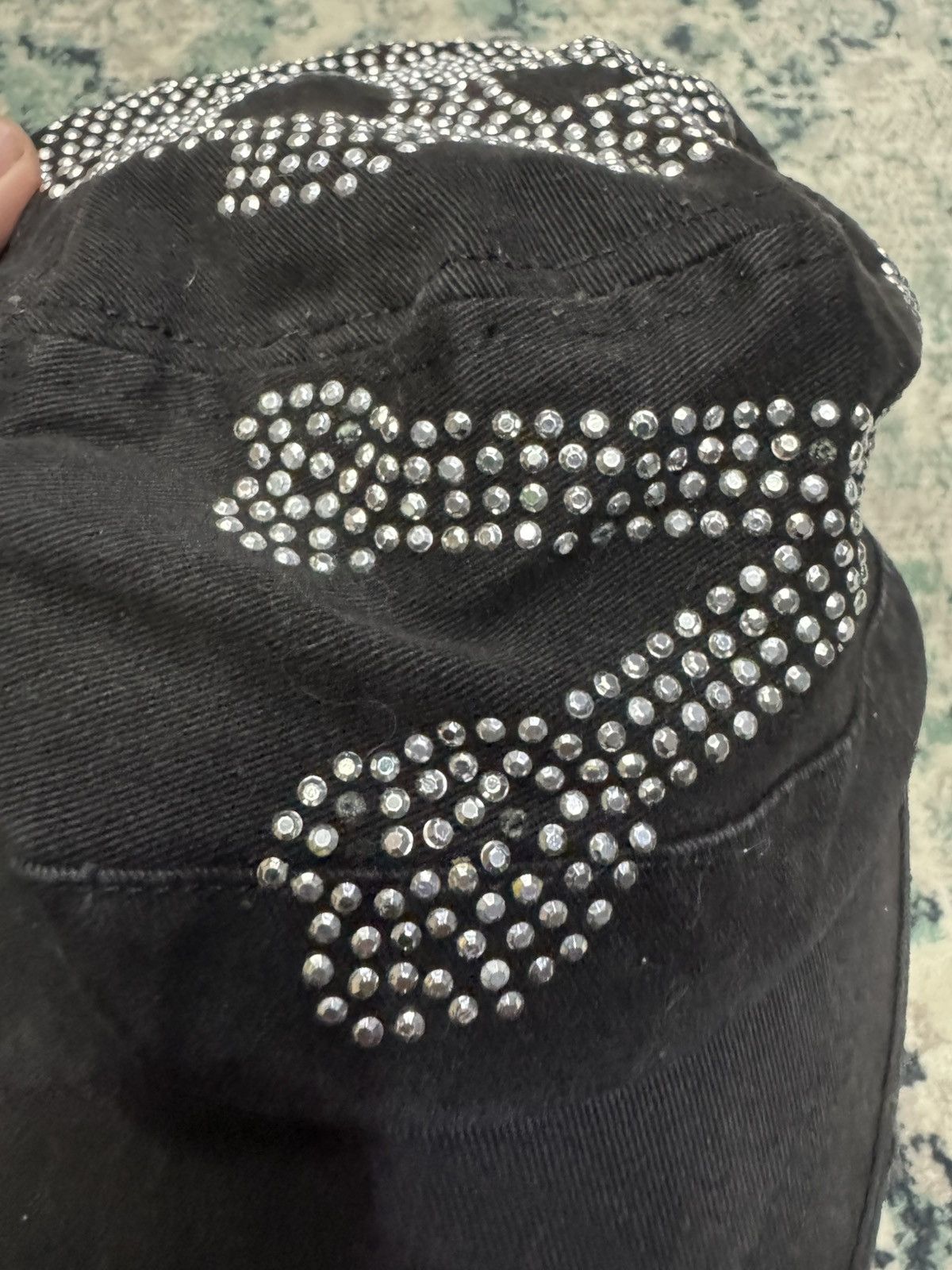 Japanese Brand × Swarovski LARGE SKULL PAINTER CAP Size ONE SIZE - 10 Thumbnail