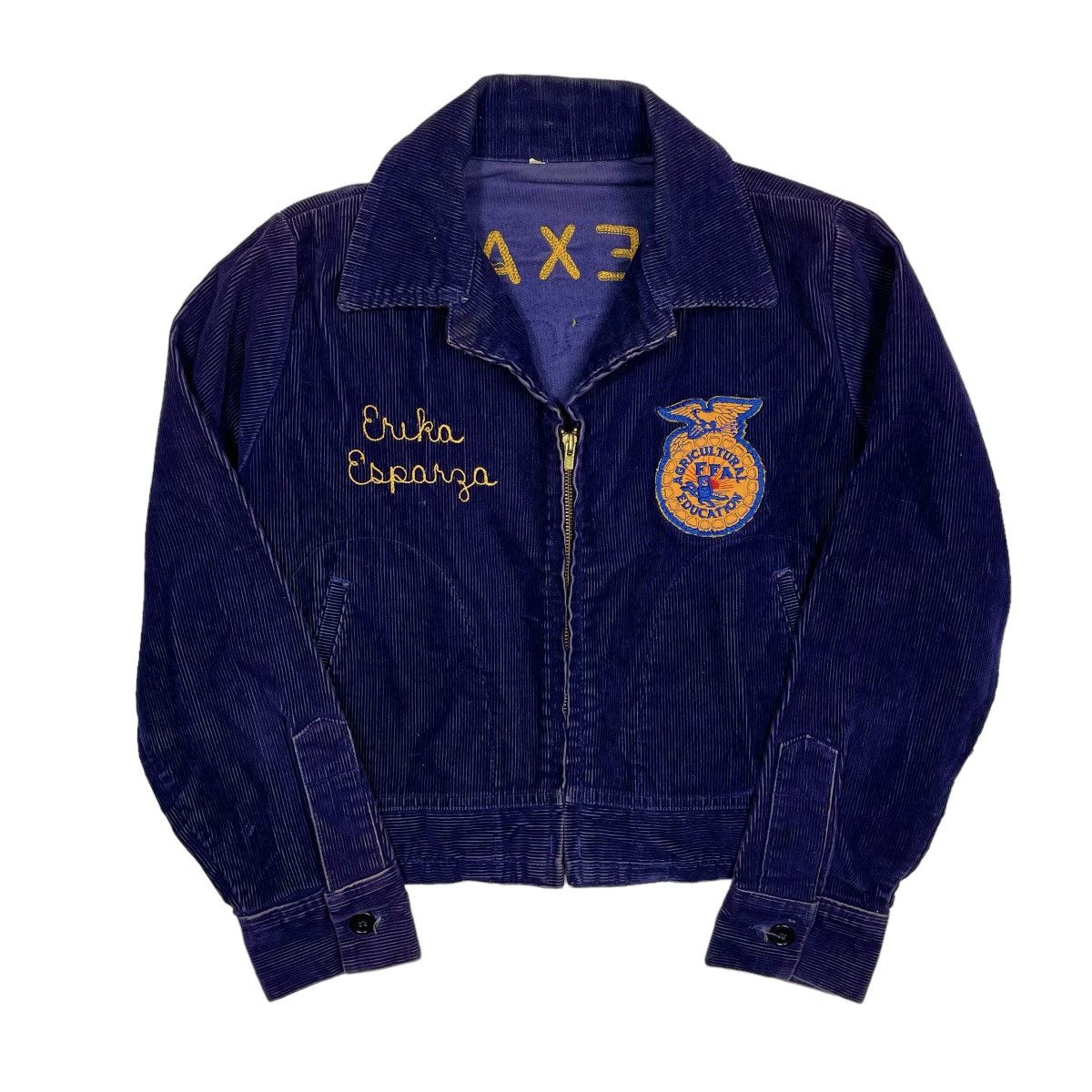 image of Vintage 1970S Ffa (Texas) Corduroy Jacket - Small in Blue, Men's