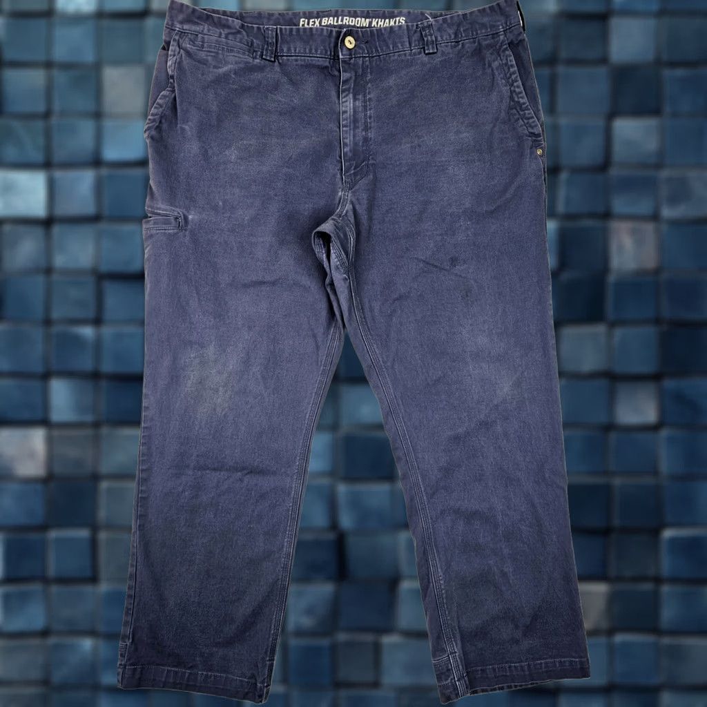Vintage Duluth Trading Flex Ballroom Khakis Navy Blue Trim Fit Pants Men 42x29 Casual Workwear Baggy? Size US 42 / EU 58 - 1 Thumbnail