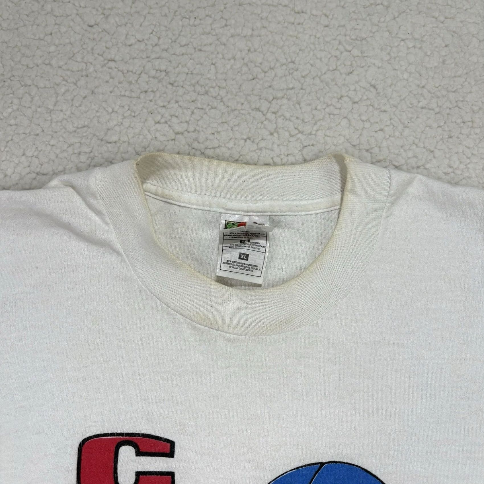 Fruit Of The Loom VINTAGE Rainbow Chicago Tweety Bird Shirt White XL Unisex 1990s Graphic Tee Looney Tunes Pride Size US XL / EU 56 / 4 - 3 Thumbnail