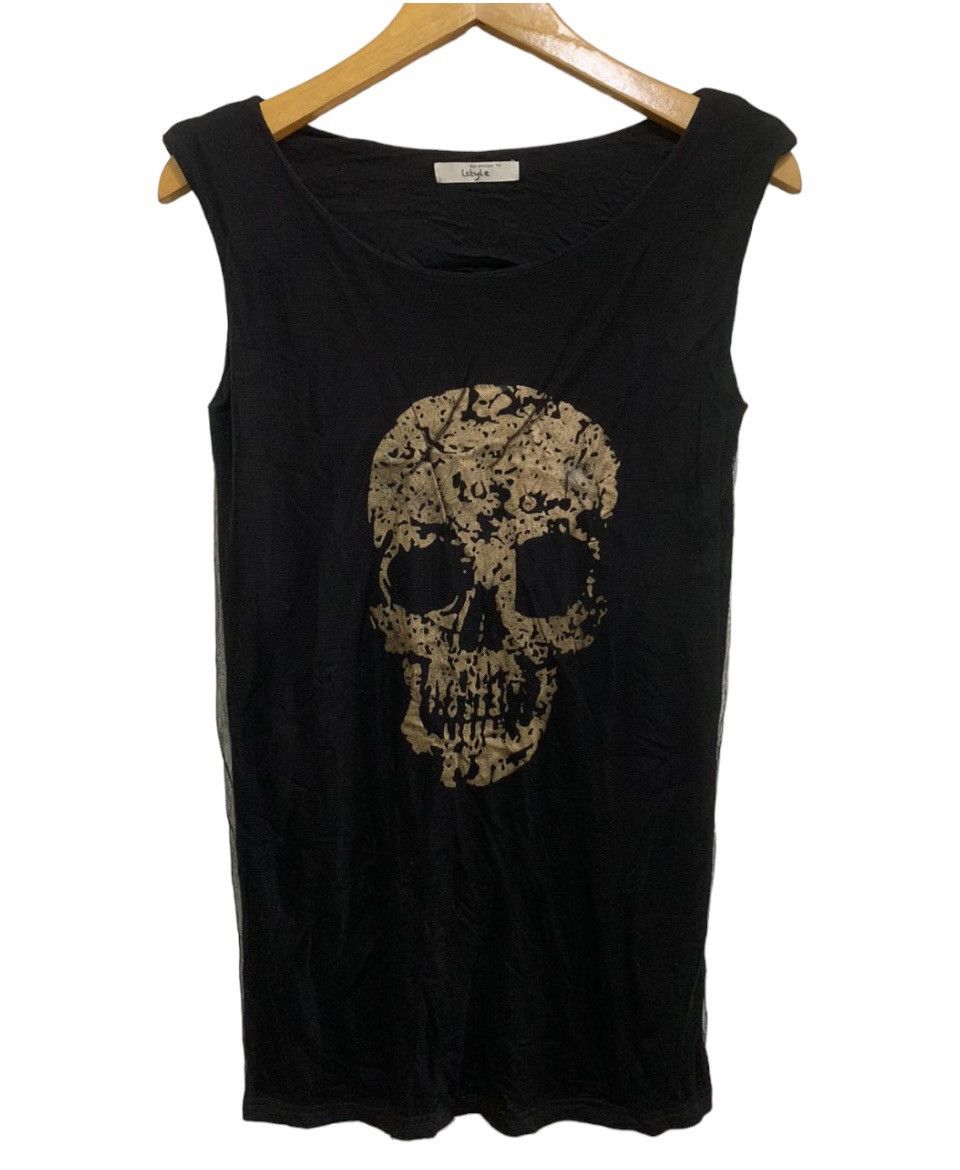 image of Archival Clothing x Skulls Skull Head Black Dress 2Liner, Women's (Size Medium)