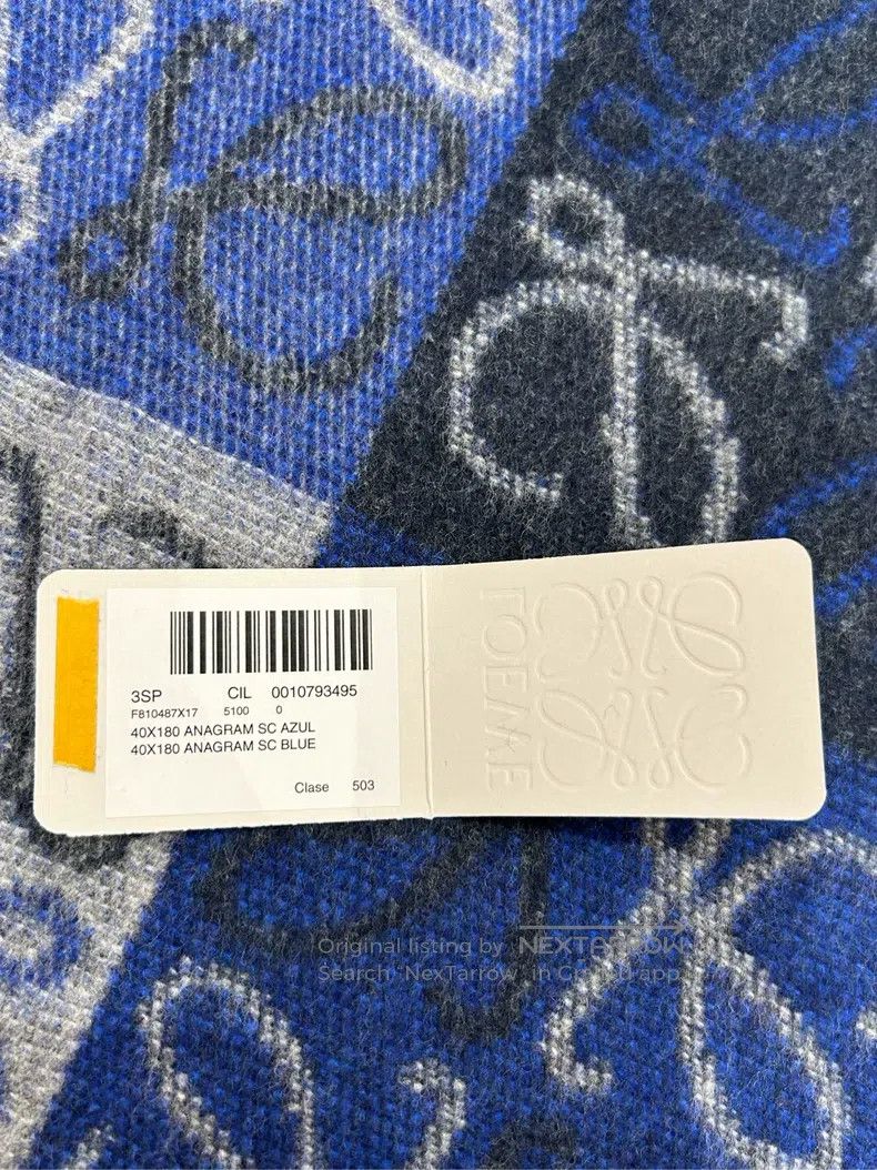 Other Loewe Scarf with blue print Size ONE SIZE - 7 Thumbnail