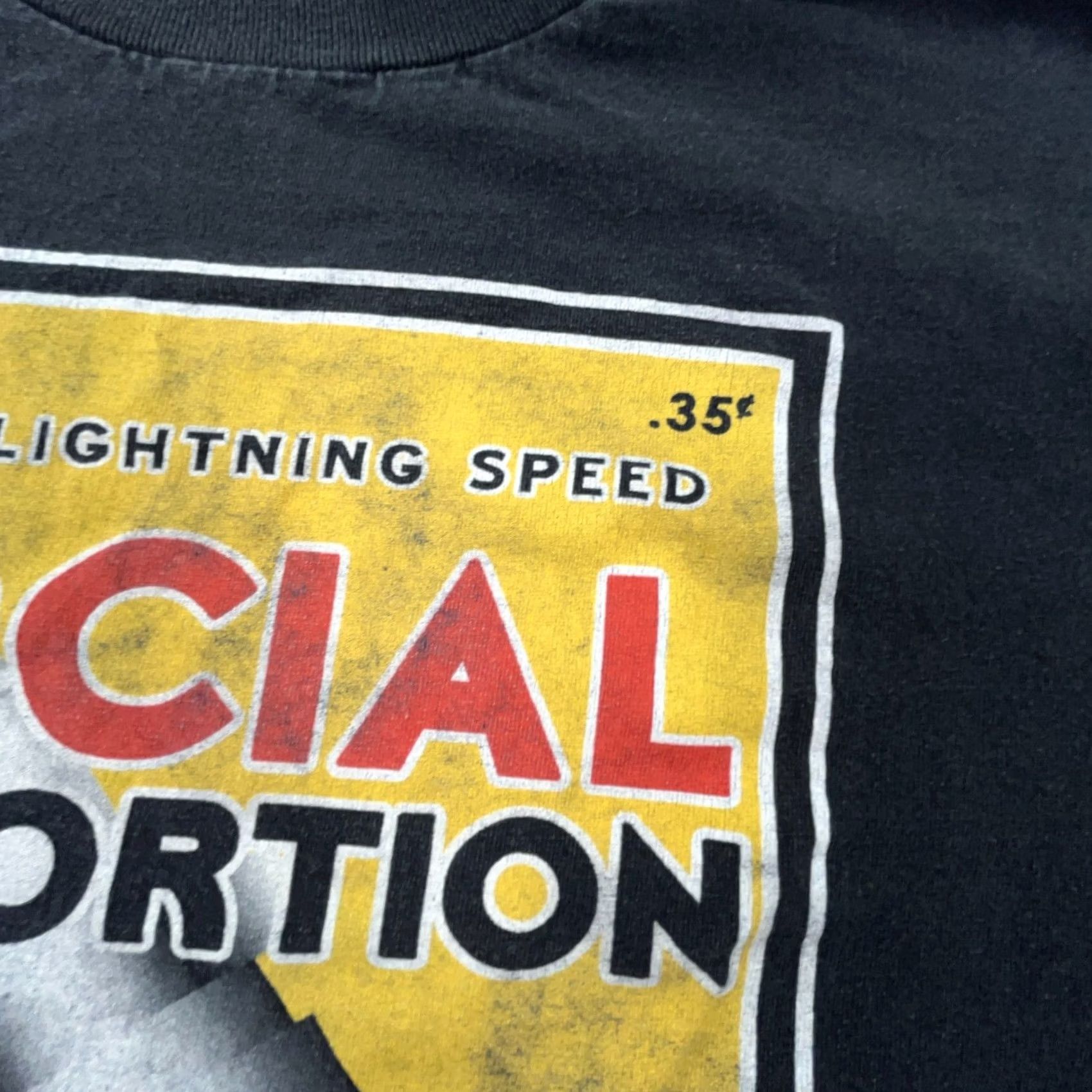 AAA VINTAGE Social Distortion Shirt Men M Black Tee Band Spark Plugs Lightning Logo Graphic Print Rock Retro Hipster 80s 90s Mens Size US M / EU 48-50 / 2 - 5 Thumbnail
