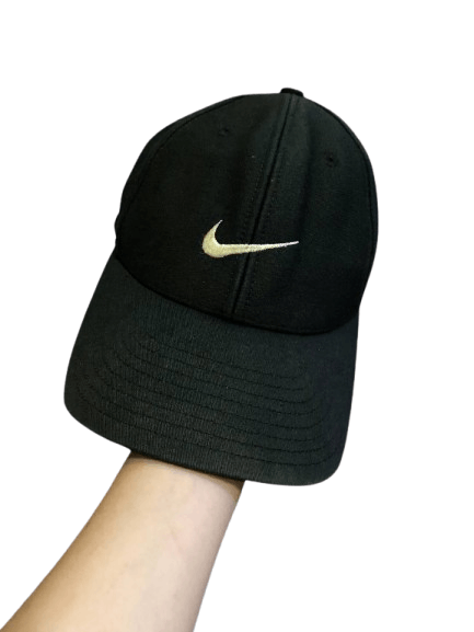 Nike Vintage Nike Y2K Logo Black Cap Size ONE SIZE - 1 Thumbnail