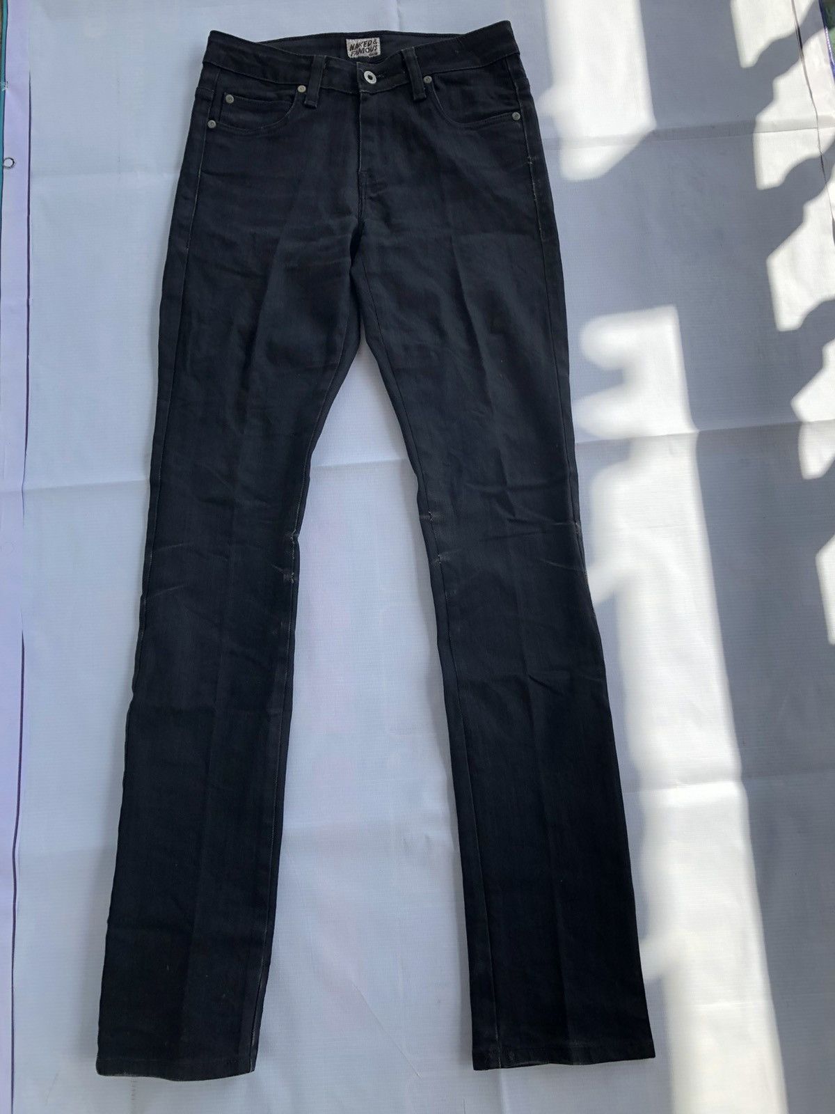 Naked & Famous Naked & Famous Black Power Stretch Jeans Denim Size US 30 / EU 46 - 1 Thumbnail