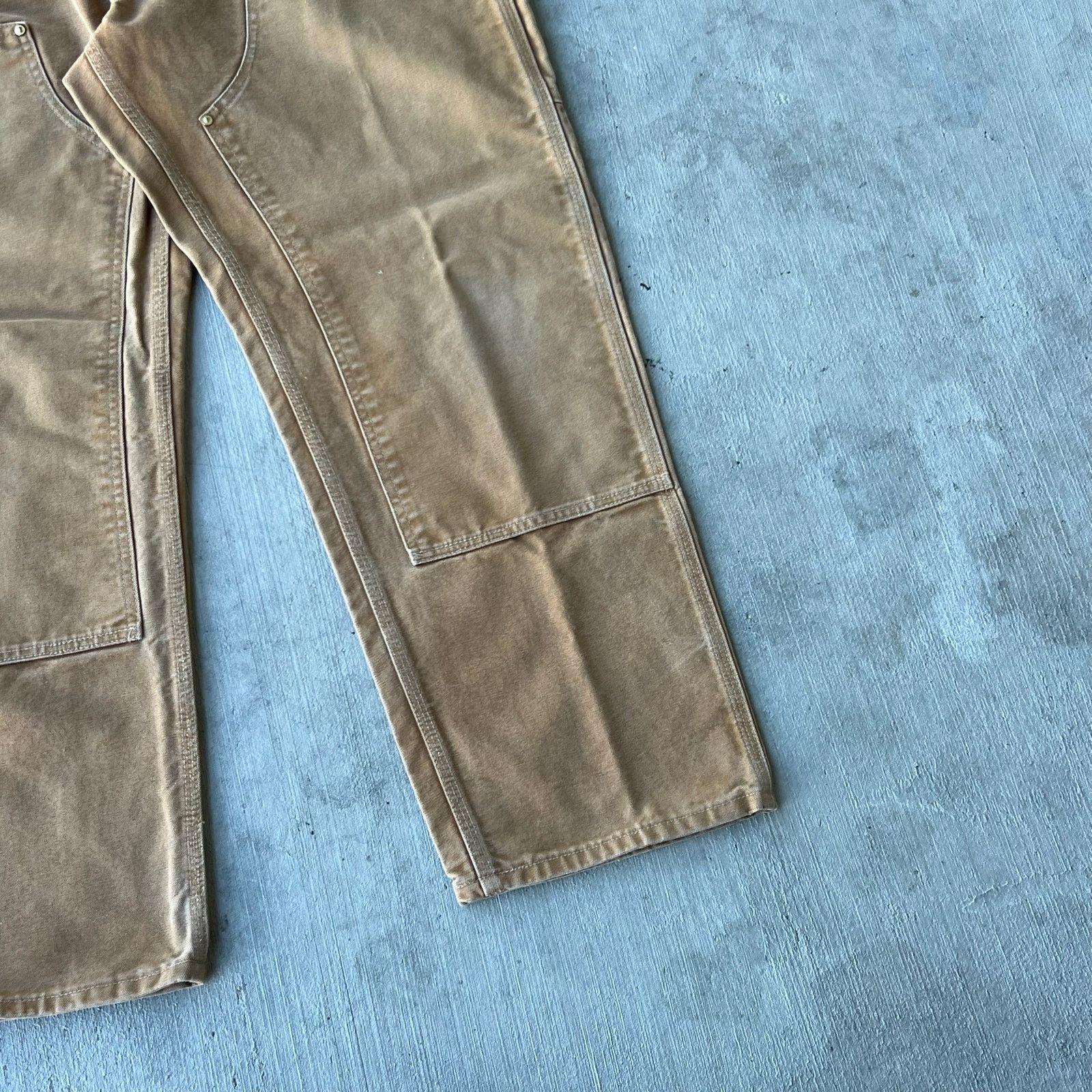 Carhartt × Vintage Carhartt brown double knee work wear carpenter pants Size US 35 - 3 Thumbnail