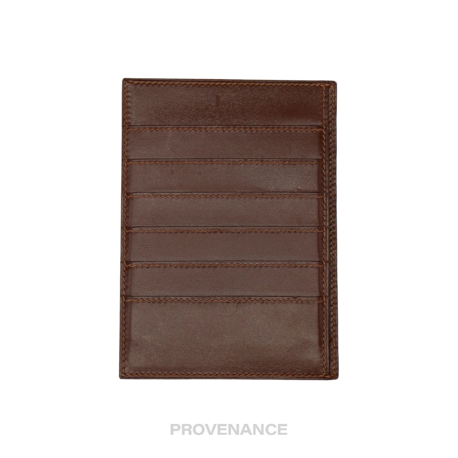 Hermes 🔴 Hermes 6CC Card Holder Wallet - Chocolate Box Calfskin Size ONE SIZE - 3 Thumbnail