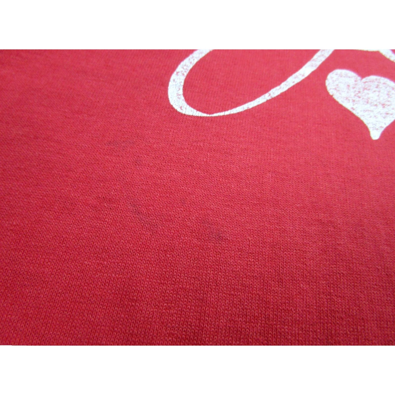 Jerzees Vintage Jerzees HEF-T Shirt Mens XL Red Je T'aime Hearts Graphic 80s USA Love Size US XL / EU 56 / 4 - 5 Thumbnail