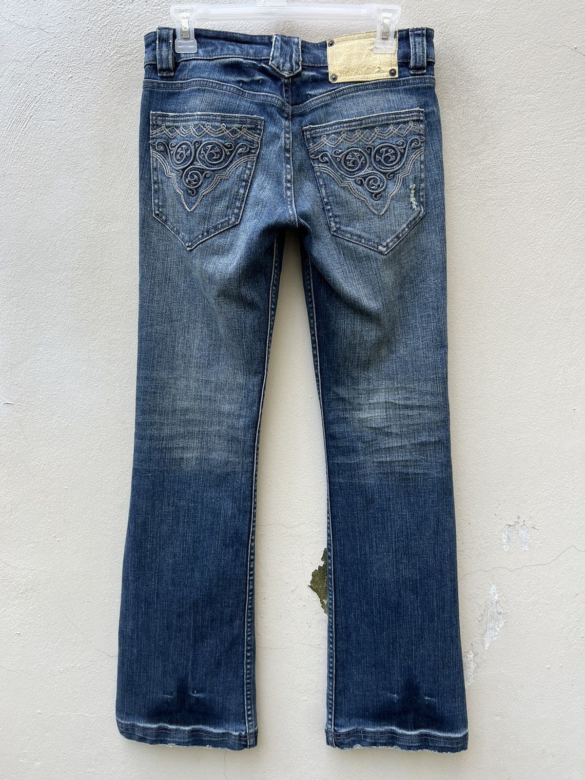 BUFFALO BOBS VTG Buffalo Jeans Japan Distress Denim Stretch Flare Jeans Size US 29 - 16 Thumbnail