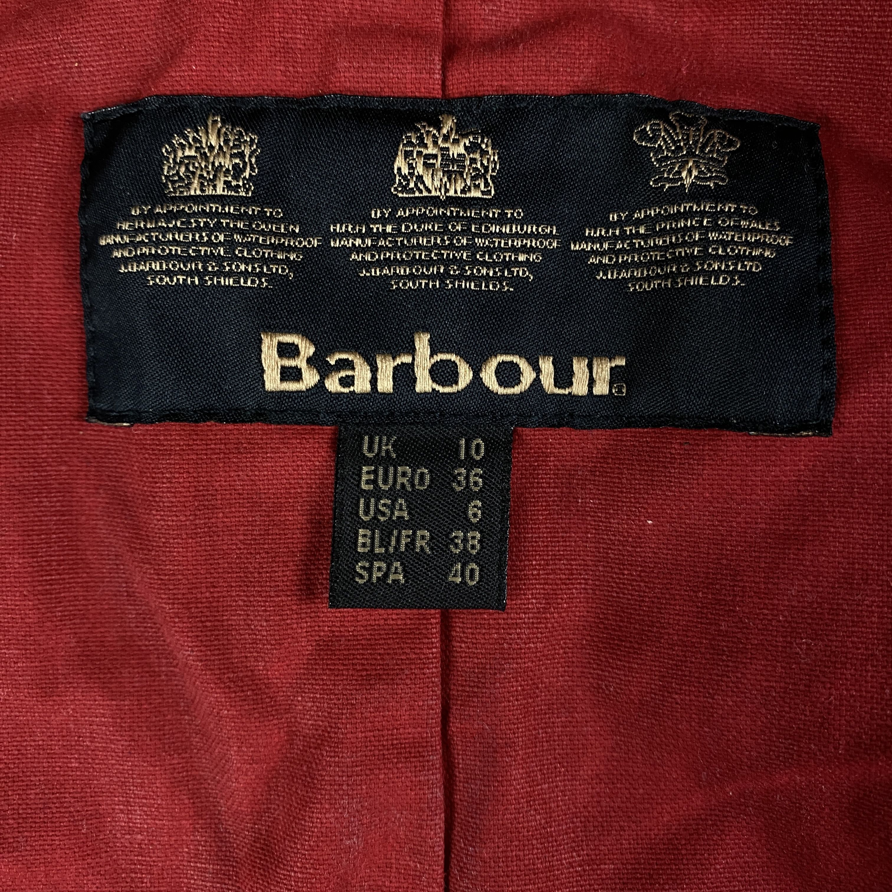 Barbour Womens Waxed Jacket Barbour International Size UK 10 US 6 Size M / US 6-8 / IT 42-44 - 8 Thumbnail