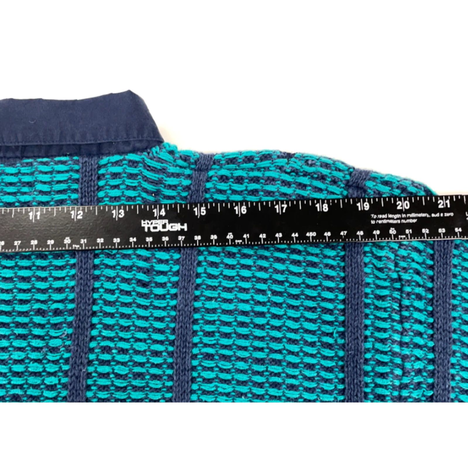 Vintage VINTAGE Bonnie and Bill Geometric Collared Sweater Women's Medium Green 80s 90s Bohemian Hipster Knit Chuck Ramie Cotton Pullover Size M / US 6-8 / IT 42-44 - 7 Thumbnail