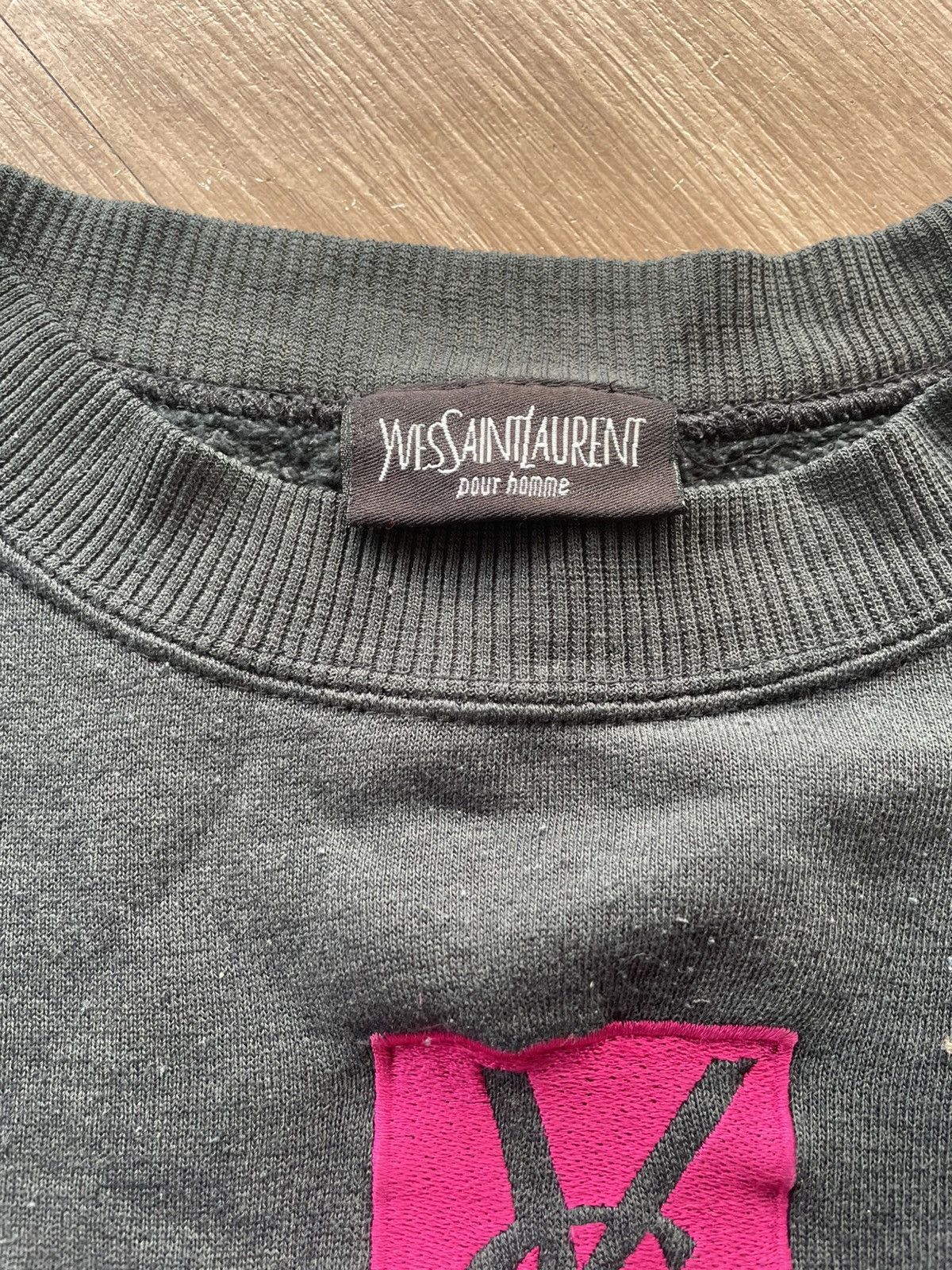Yves Saint Laurent Yves saint lauren big logo sweatshirt Size US XL / EU 56 / 4 - 4 Thumbnail