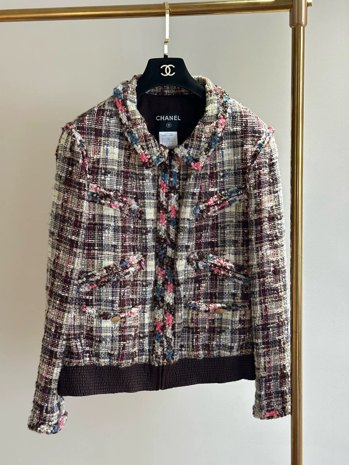 Chanel Chanel 08C Tweed Jacket fr50 Size US M / EU 48-50 / 2 - 1 Thumbnail