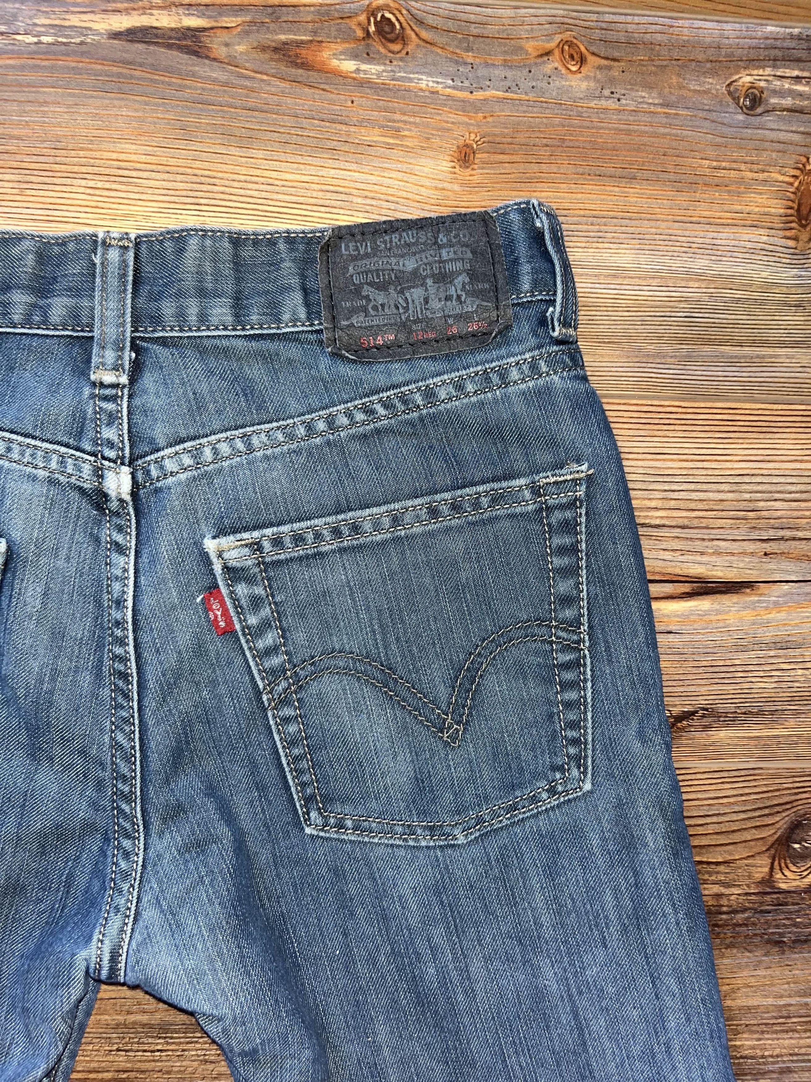 Levi's Vintage Y2K Levis 514 Red Tab Jeans Size 26" / US 2 / IT 38 - 6 Thumbnail