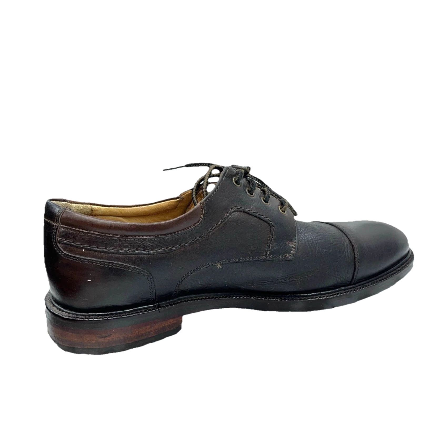 Johnston & Murphy Johnston & Murphy Dress Oxford Shoes Cap Toe Brown Leather 20-8922 M 10 Mens Brogue Sheepskin Lining Leather Upper Brown Style Classic Size ONE SIZE - 7 Thumbnail
