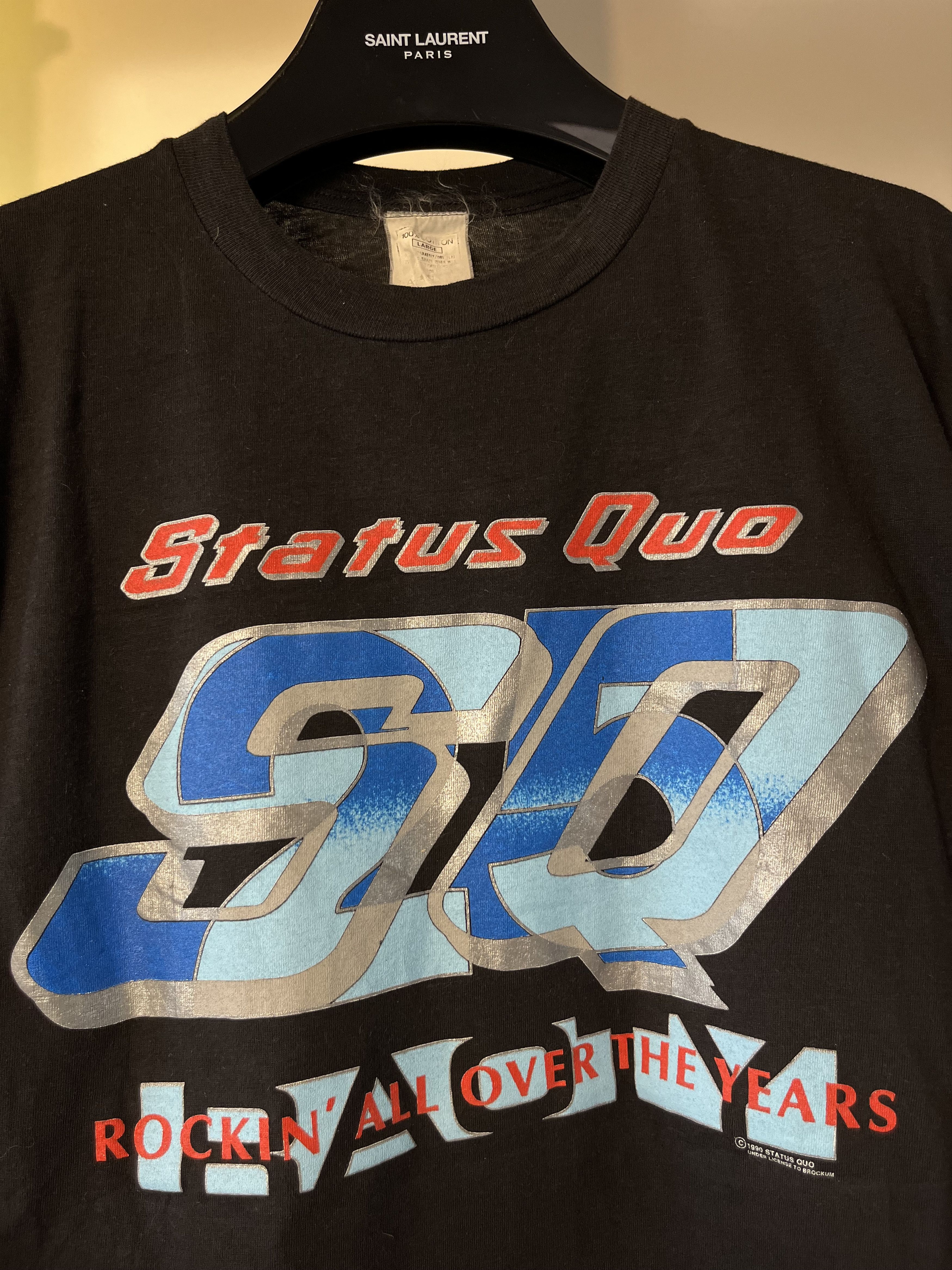 Band Tees × Vintage Status Quo - Rocking All Over The Years 1990 Size US L / EU 52-54 / 3 - 3 Thumbnail
