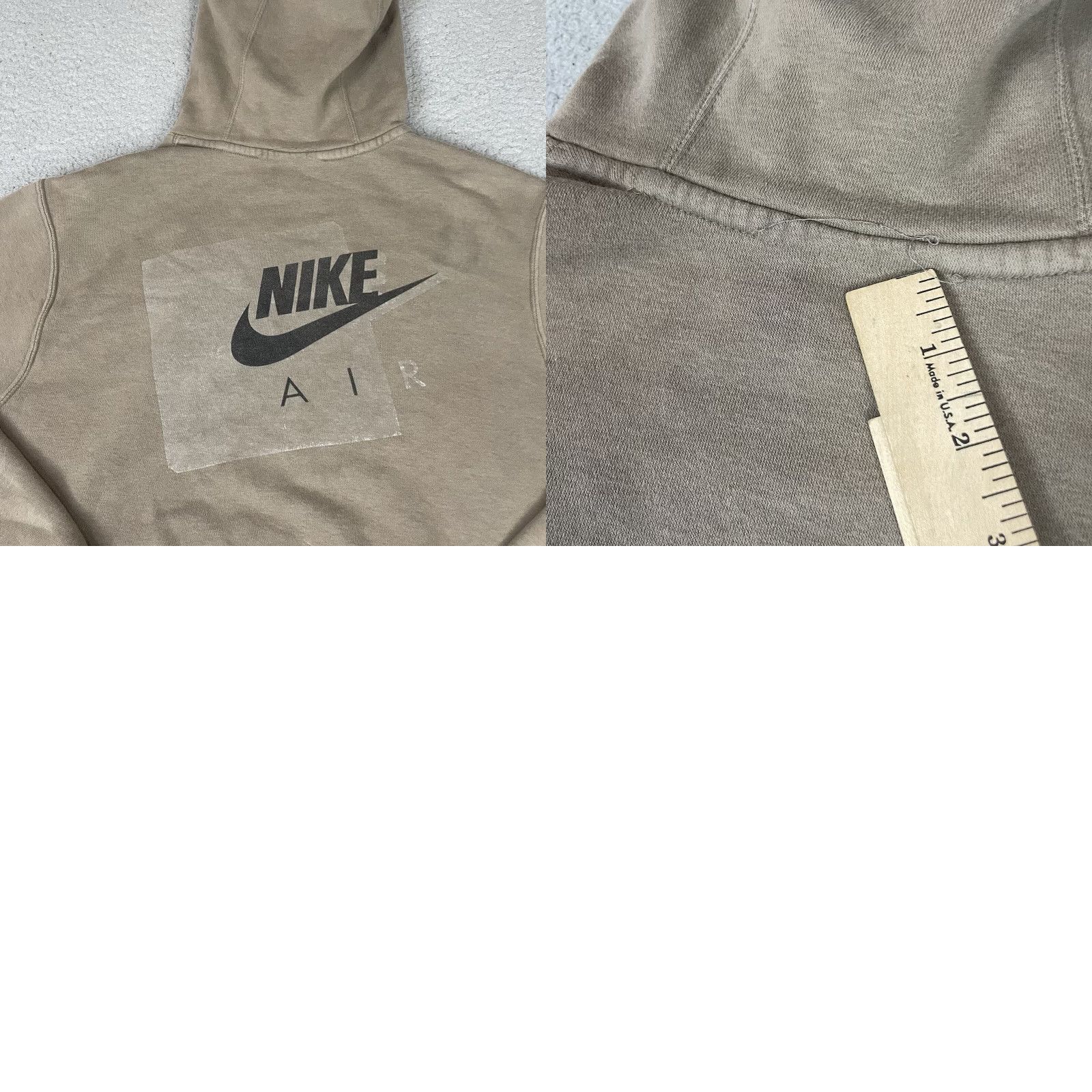 Nike VINTAGE Nike Hoodie Mens M Brown Sweatshirt Long Sleeve Pullover Hooded Graphic Print Swoosh Logo Size US M / EU 48-50 / 2 - 9 Thumbnail
