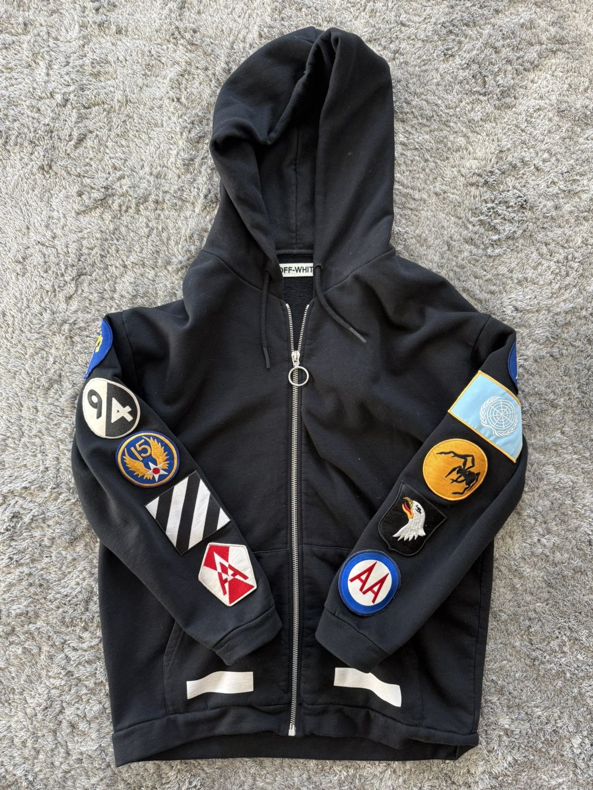 Off-White Off white Vintage Zip Up Hoodie size S Size US S / EU 44-46 / 1 - 1 Thumbnail