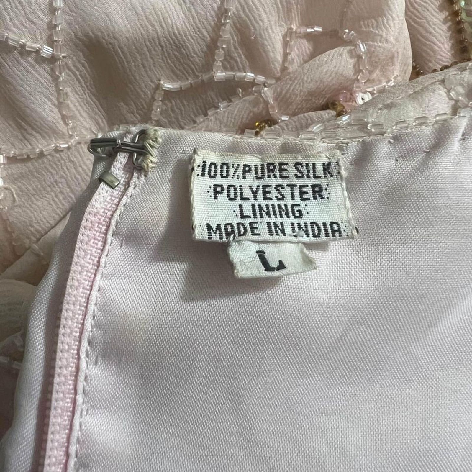 & Other Stories Vintage 80s Rina Z Pink Sequined Blouse Top L Size L / US 10 / IT 46 - 8 Thumbnail