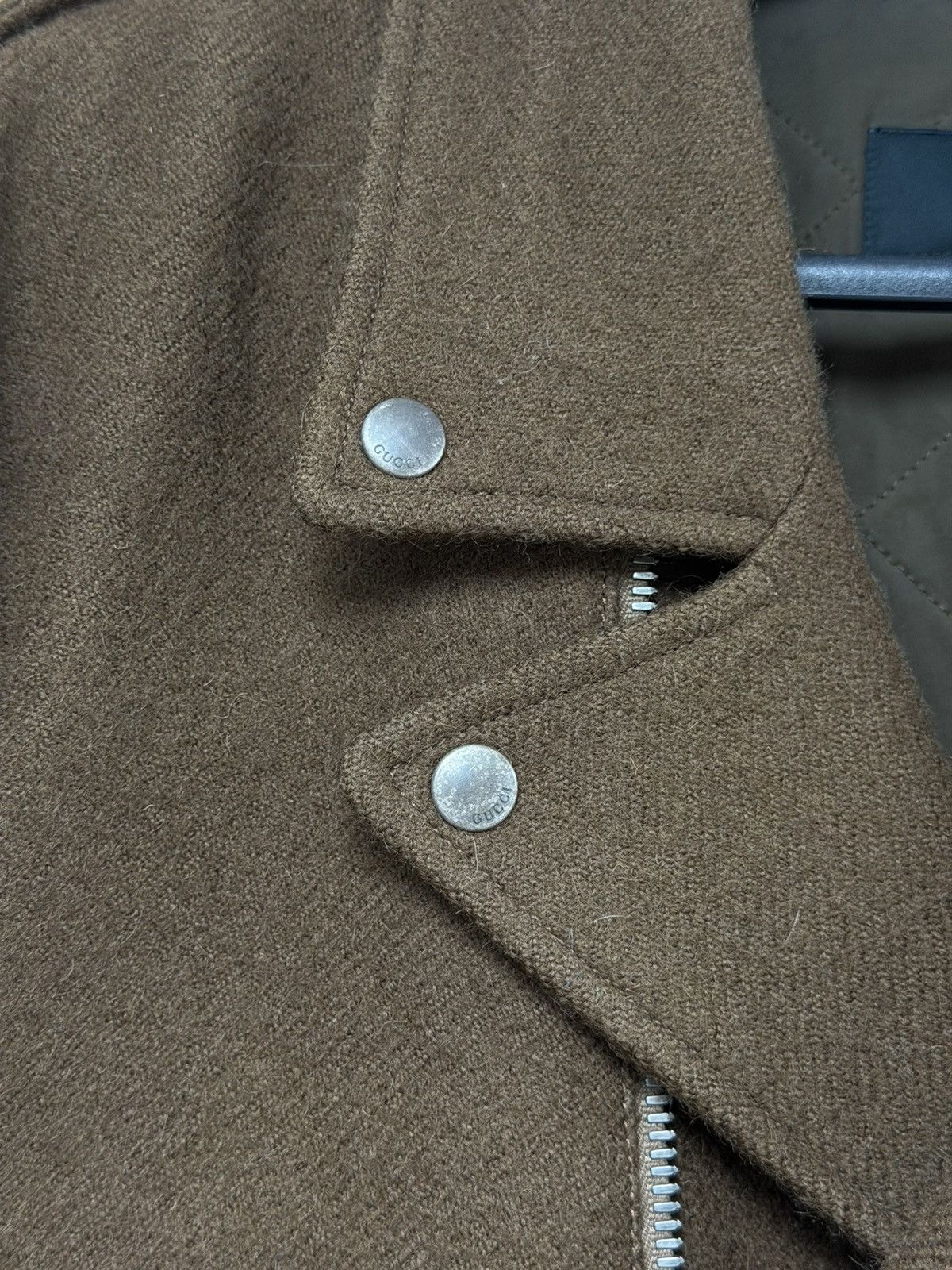 Gucci Gucci AW15 Wool Perfecto Zip Jacket Size US XL / EU 56 / 4 - 7 Thumbnail