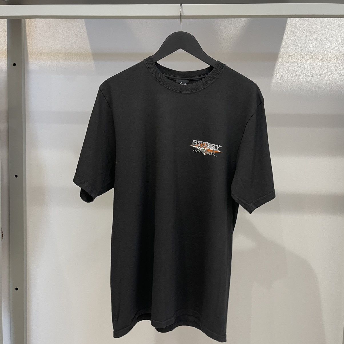 Stussy Stussy Worldwide Diamond Tee Pigment Dyed Black Size US M / EU 48-50 / 2 - 1 Thumbnail