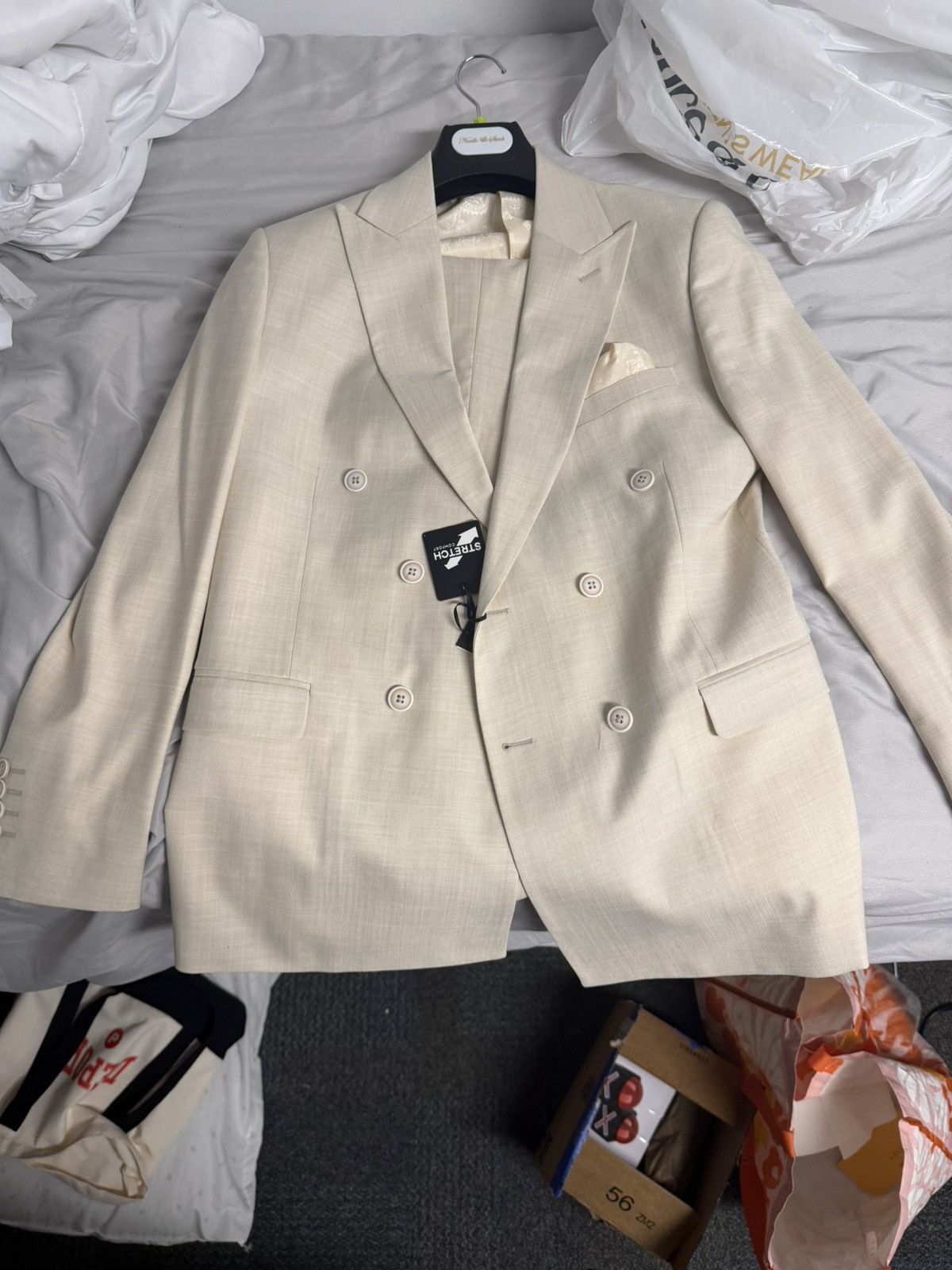 Other Full Suit Jacket With Pants Double Breasted Size 38R - 1 Thumbnail