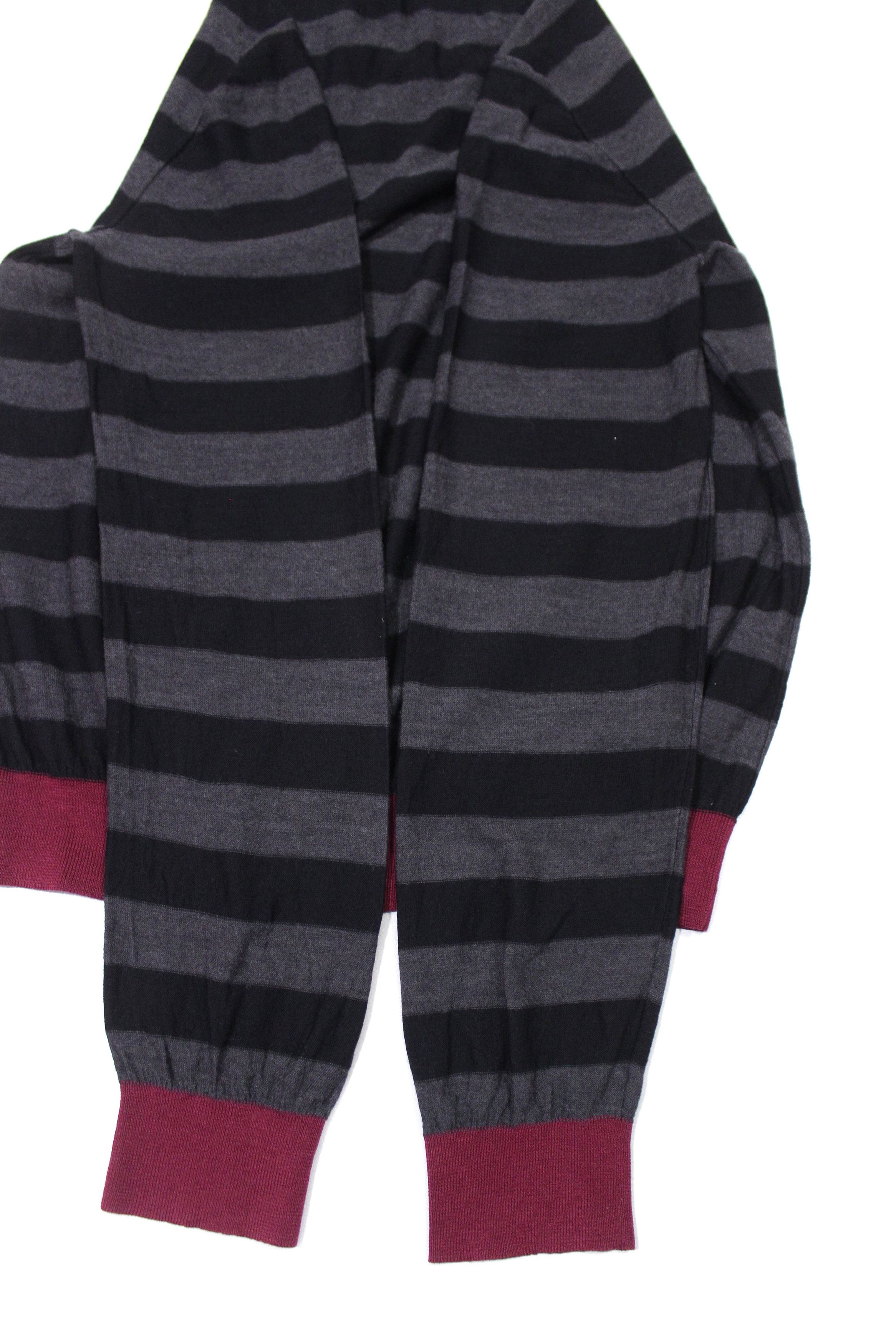 Sonia Rykiel Homme Wool Striped V Neck Sweater Size US M / EU 48-50 / 2 - 6 Thumbnail