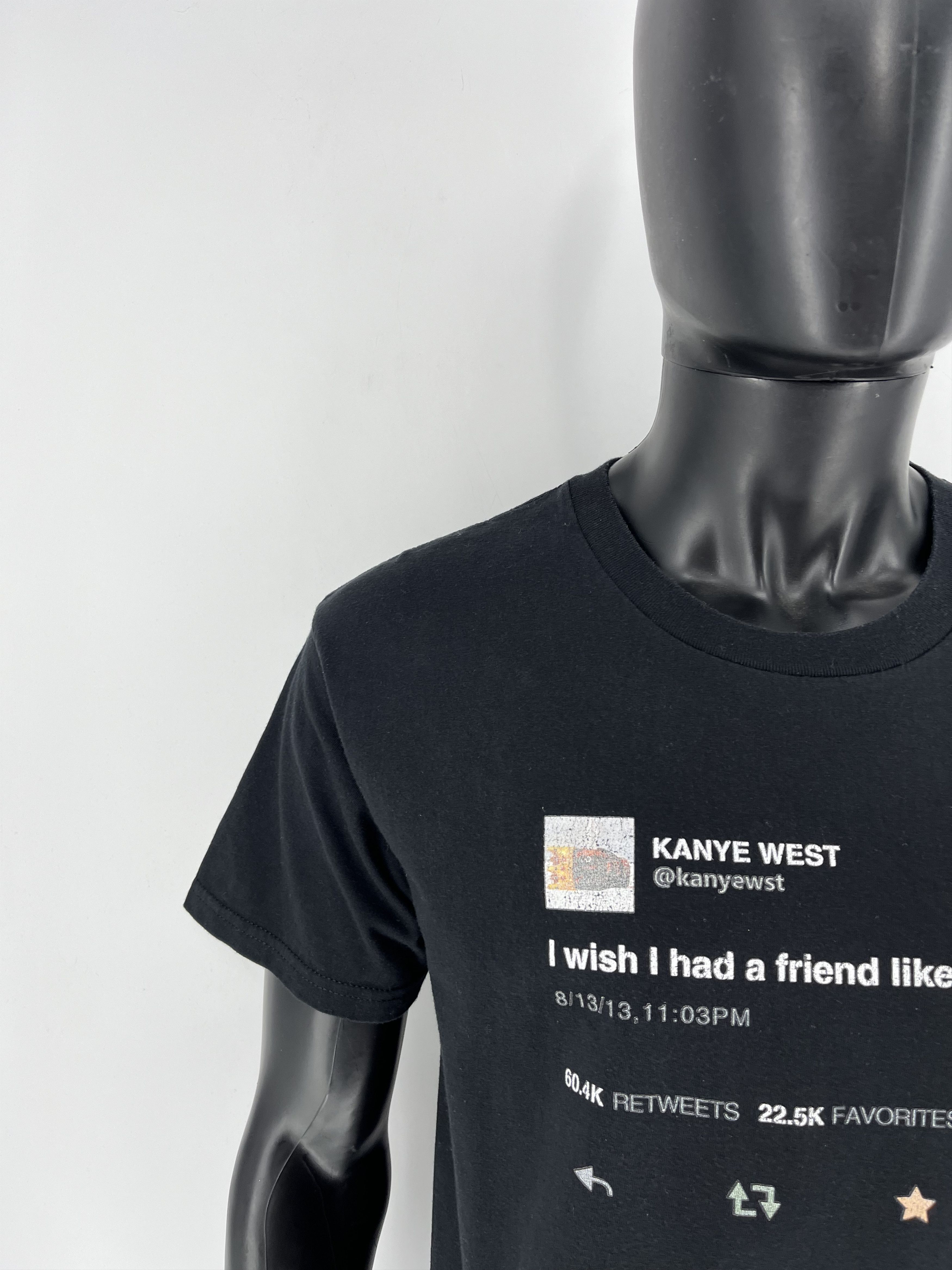 Band Tees × Rap Tees Y2K "I Wish I had A Friend Like Me" Kanye West Tweet Size US L / EU 52-54 / 3 - 10 Thumbnail