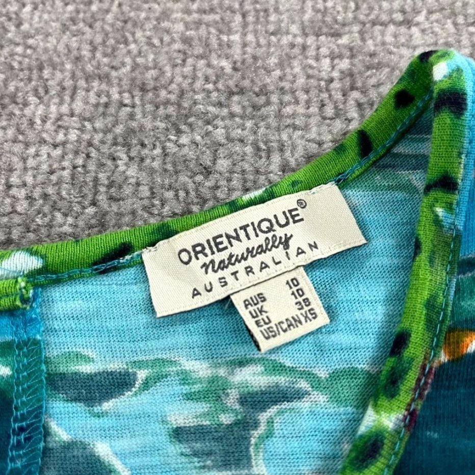 Vintage VINTAGE ORIENTIQUE Naturally Top Womens XS EU 10 Floral Bike Blouse Art Pullover Crew Size XS / US 0-2 / IT 36-38 - 3 Thumbnail