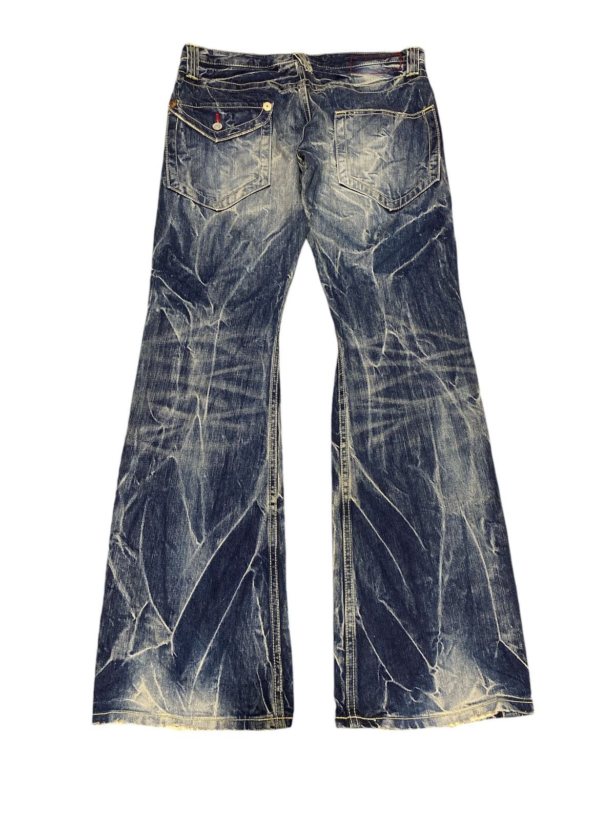 Japanese Brand Vintage Blue way mudmax Rusty Flare pants Size US 33 - 4 Thumbnail