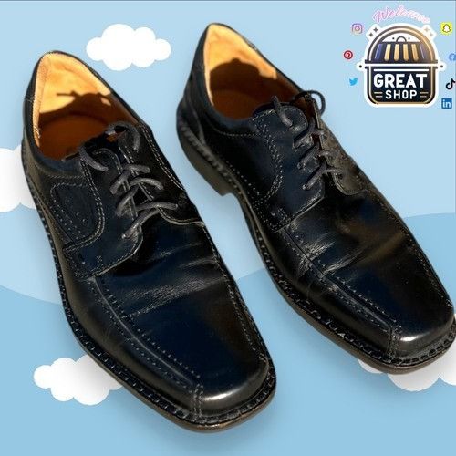 Ecco Ecco Oxford Men’s Size EU 41 US 7.5 Black Leather Lace Up Co Size US 7.5 / EU 40-41 - 2 Thumbnail
